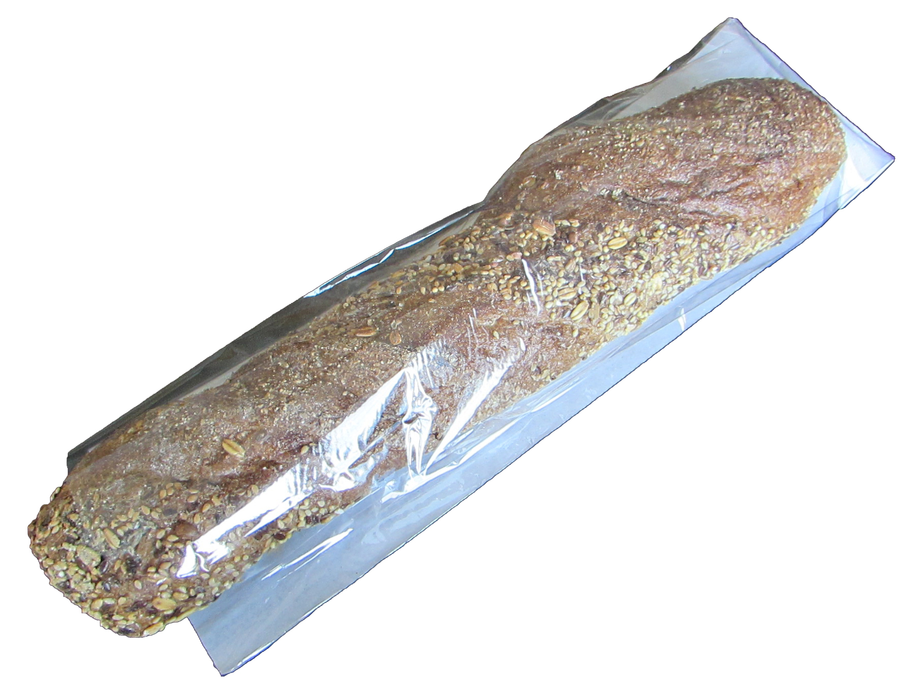 Baguettepose 35c m/cellofan hvit  1000stk