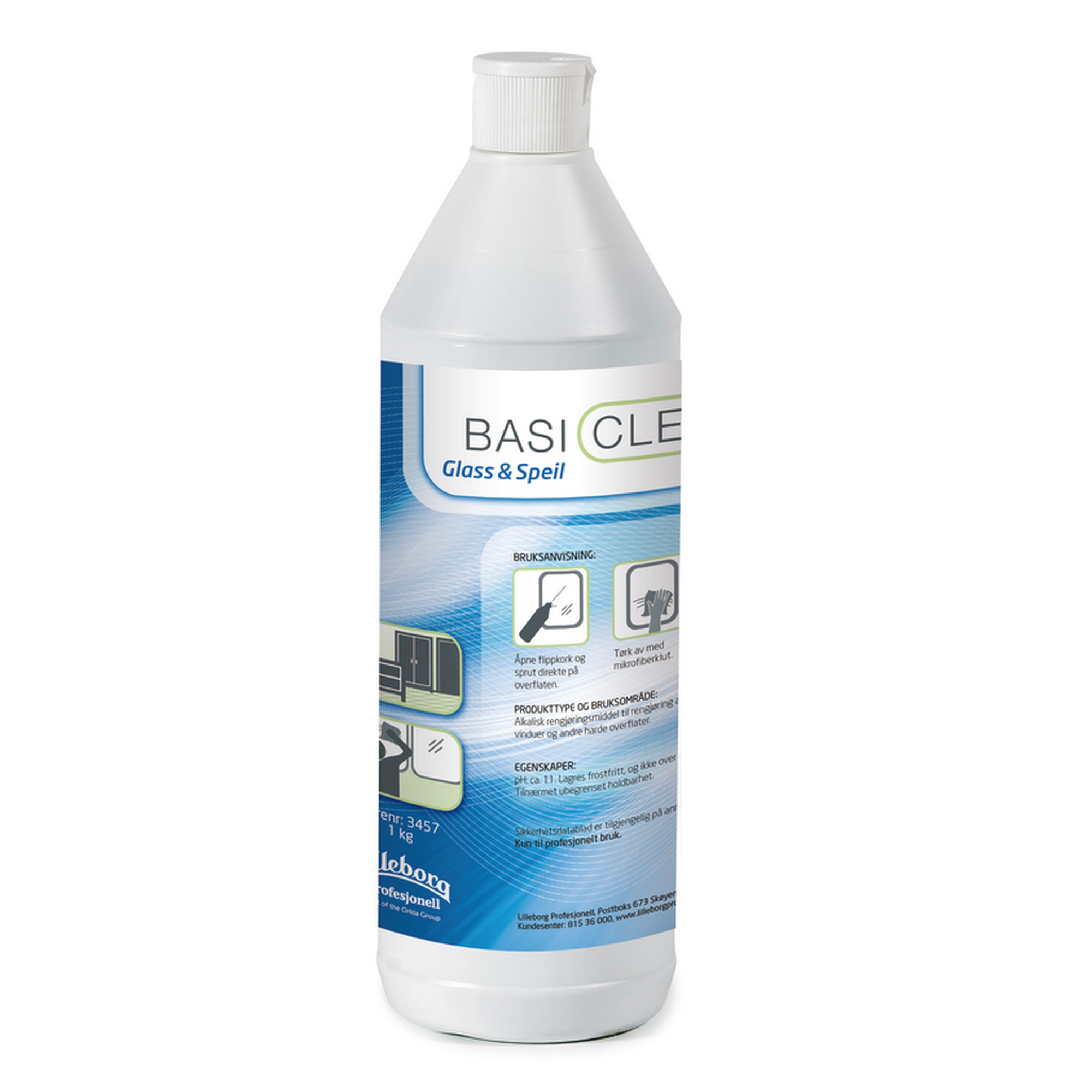 Basiclean glass & speil   1kg