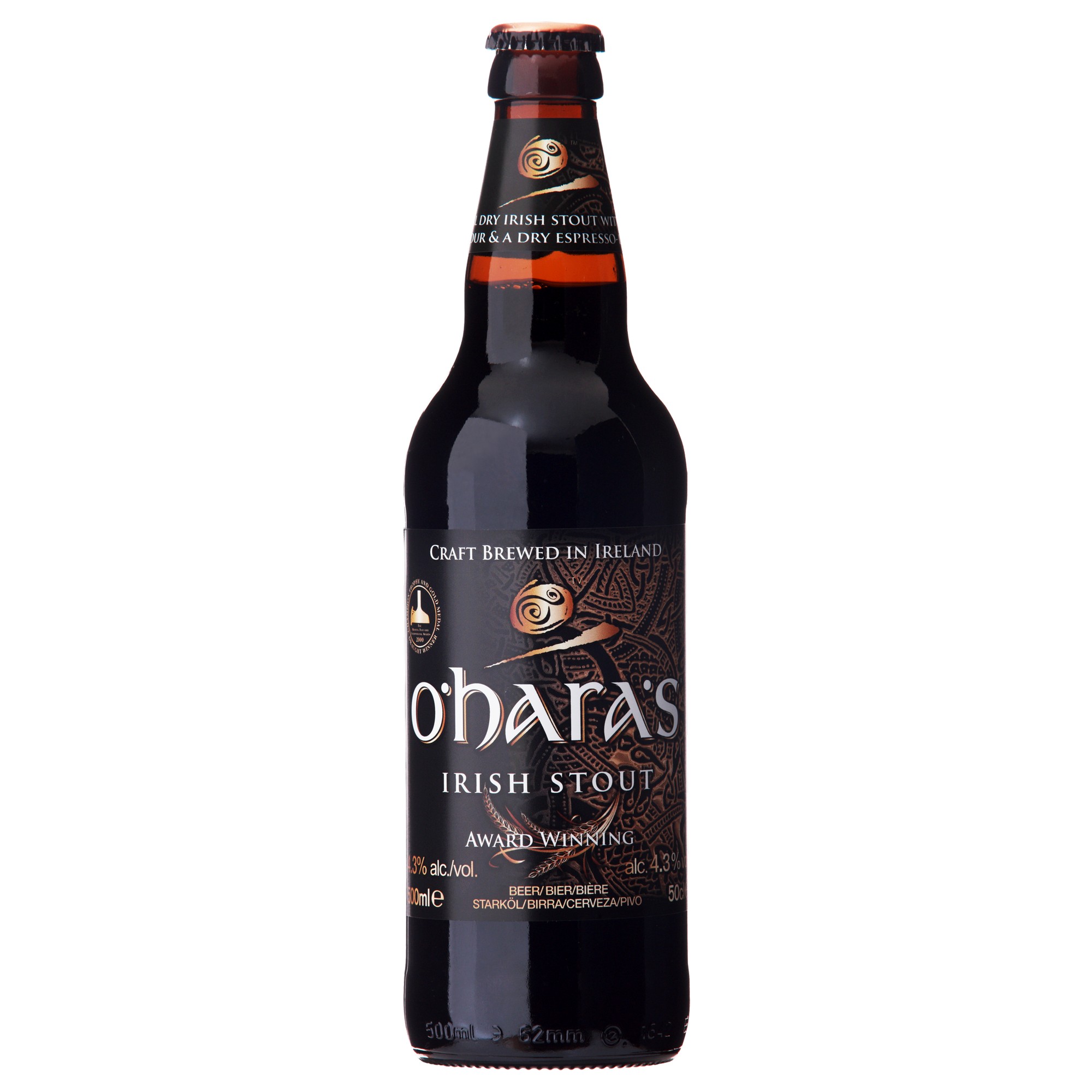 O hara s irish stout 4,3% 12x50cl
