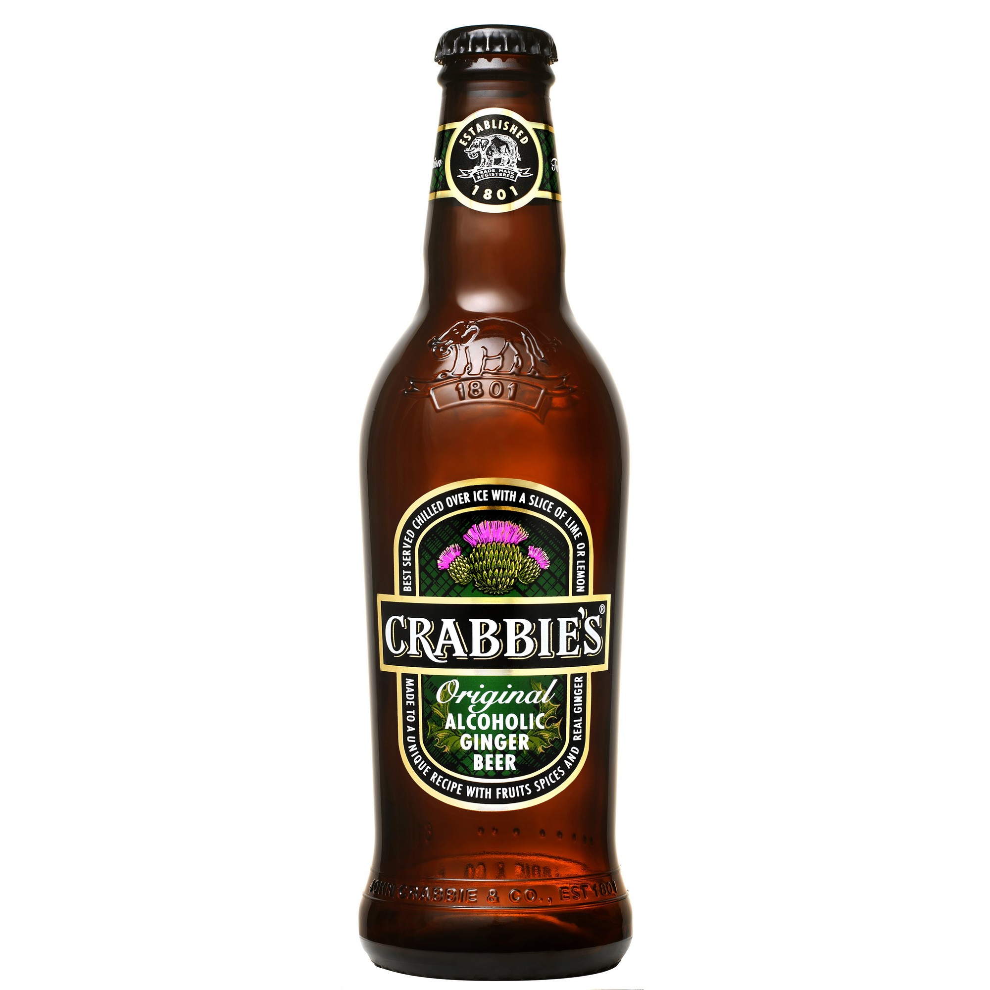 Crabbies ginger beer  4%  12x33cl