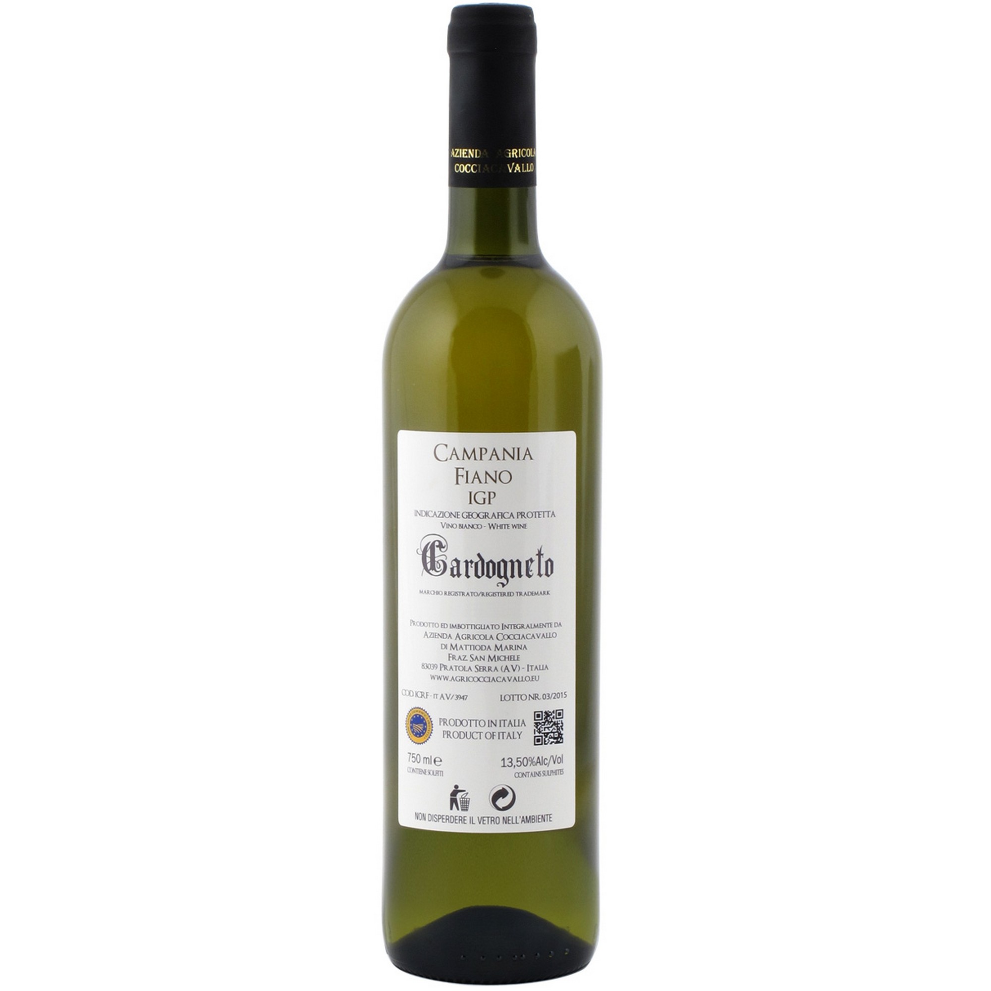 Cocciacavallo fiano 13,5% 75cl