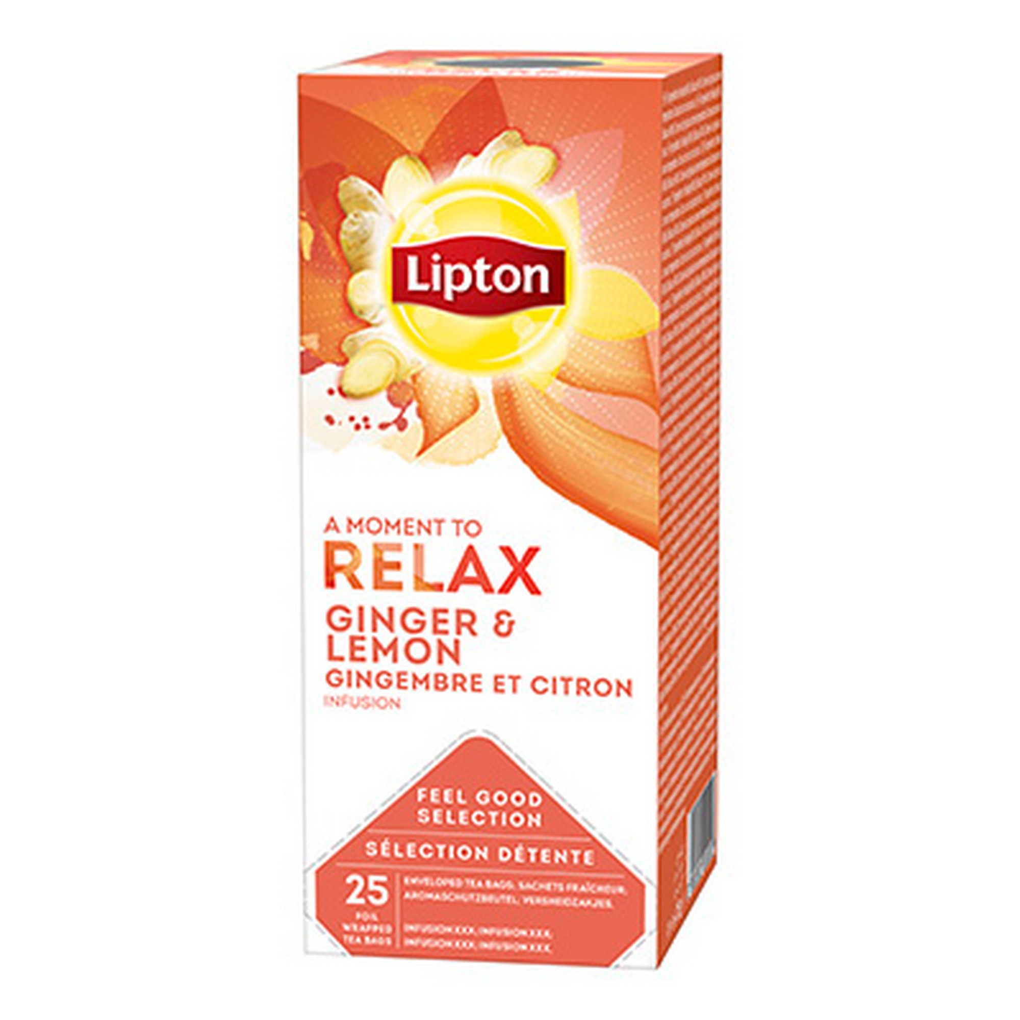 Lipton lemon ginger urtete 25poser