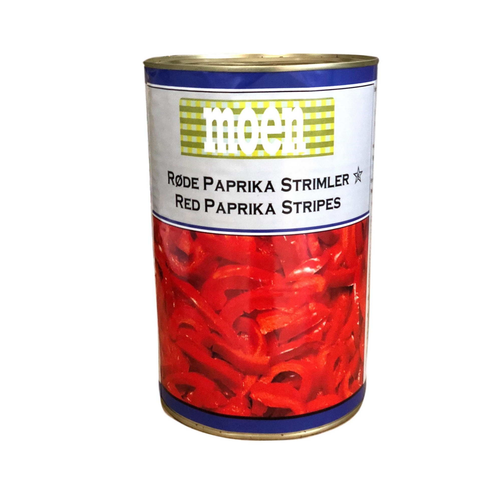 Røde paprikastrimler 4,2kg
