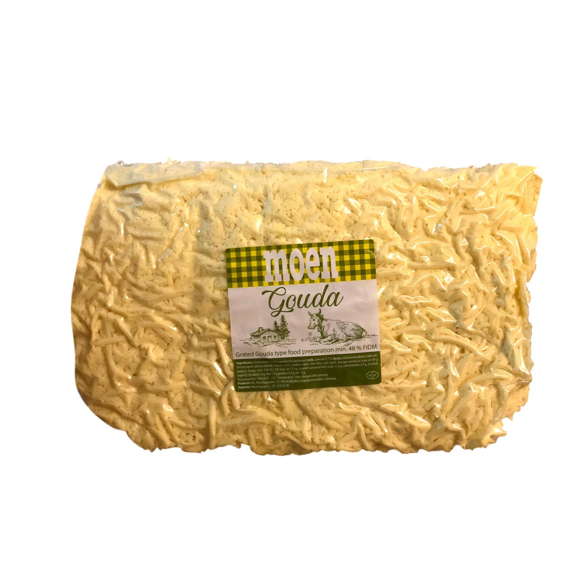 Gouda preperation m/vegetabilsk olje revet 2kg