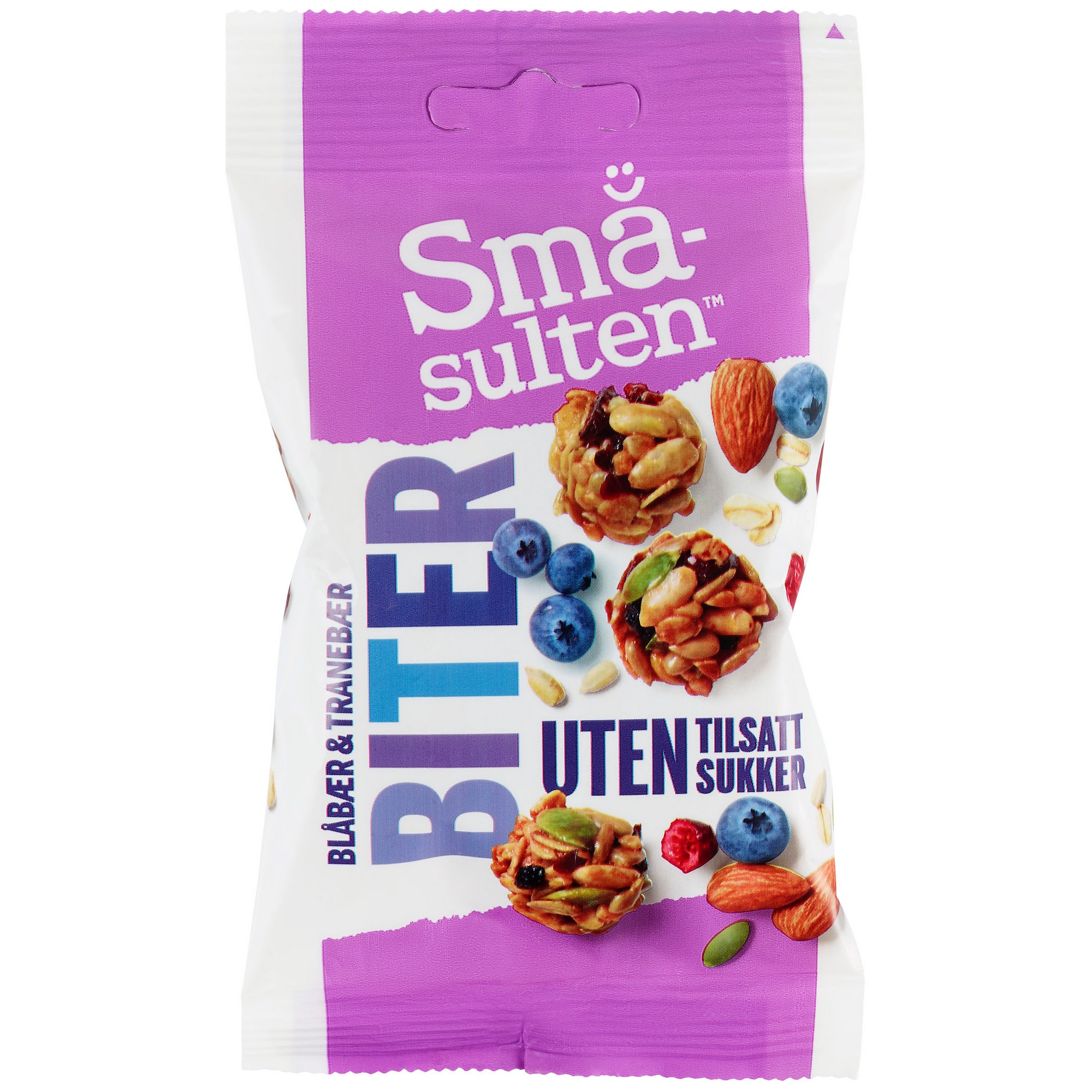 Biter blåbær&tranebær 35g