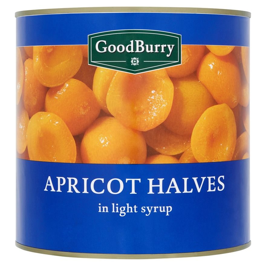 Apricot halves in syrup 2,5kg