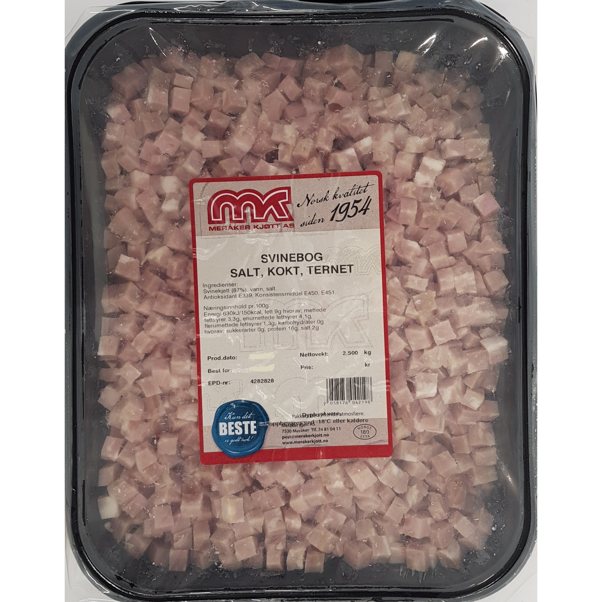 Svinebog salt kokt/tern 2,5kg