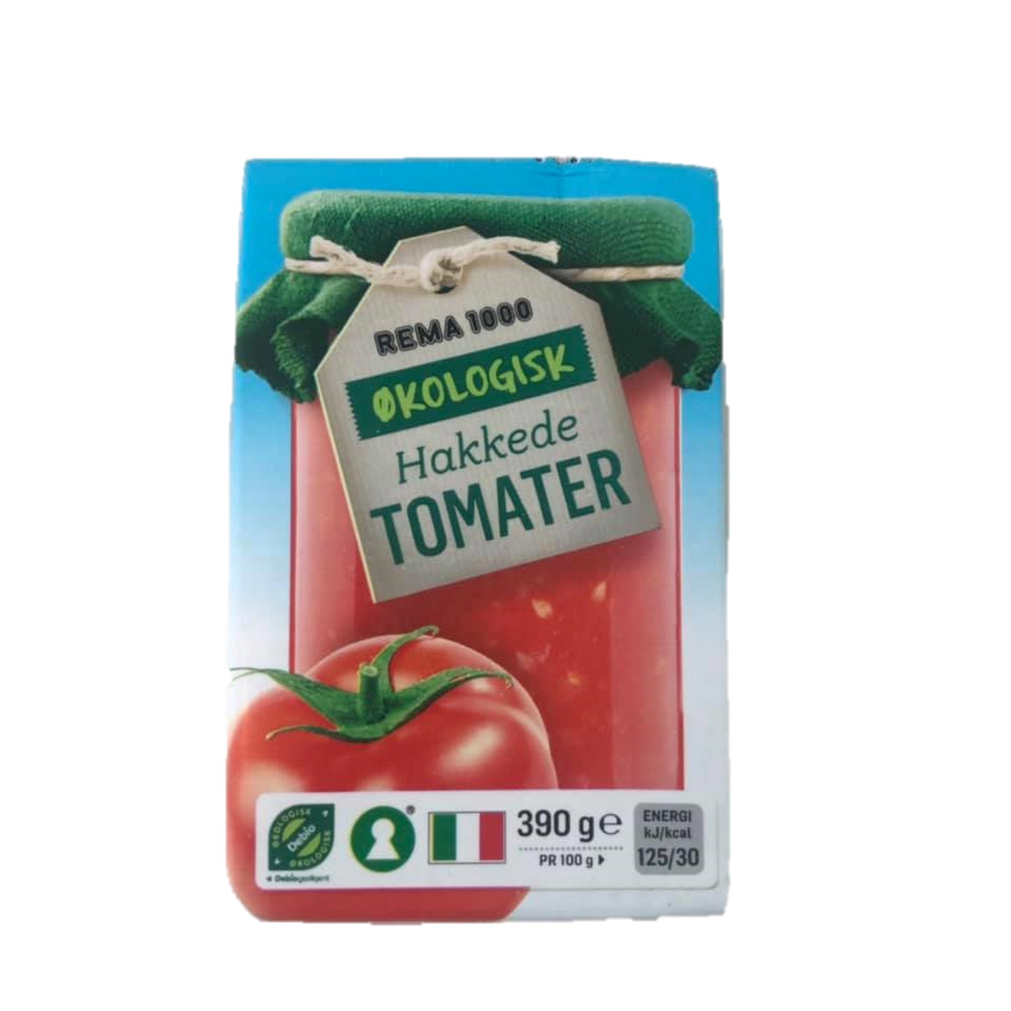 Tomater hakkede økol.   390g