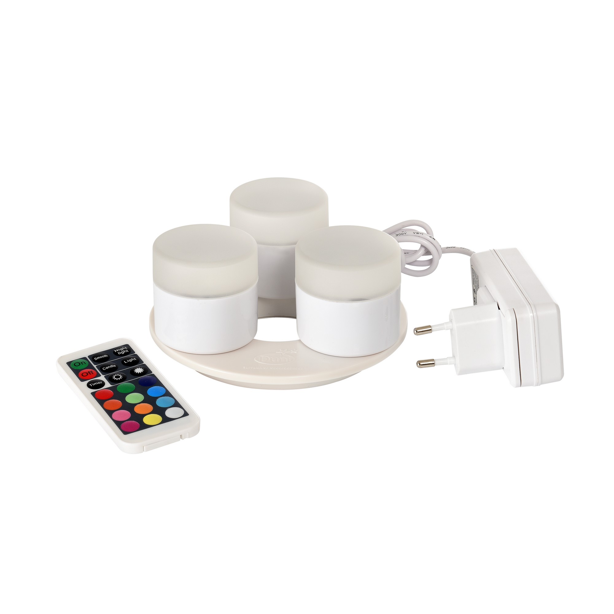 Minilamp led oppladbare lys 48x50mm m/ladestasjon 3lys   stk