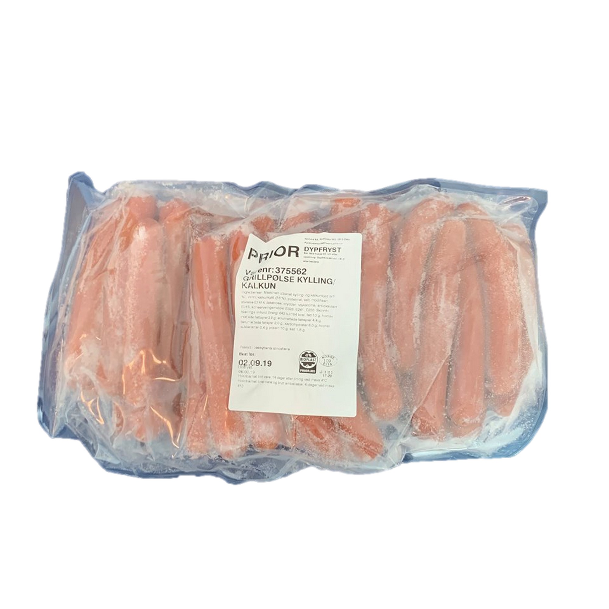 Grillpølse kyll/kalkun   5kg