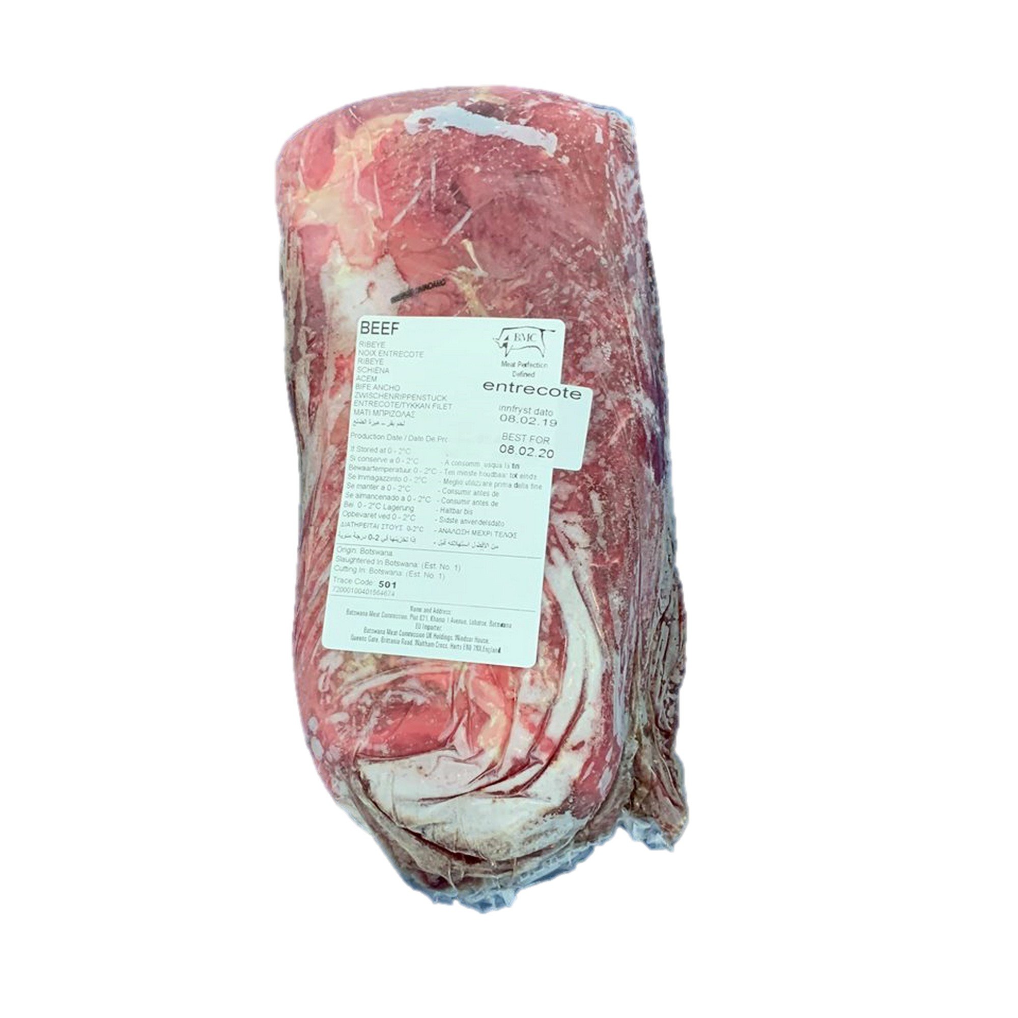 Storfe entrecote   7xca2,15kg  kg månedspris