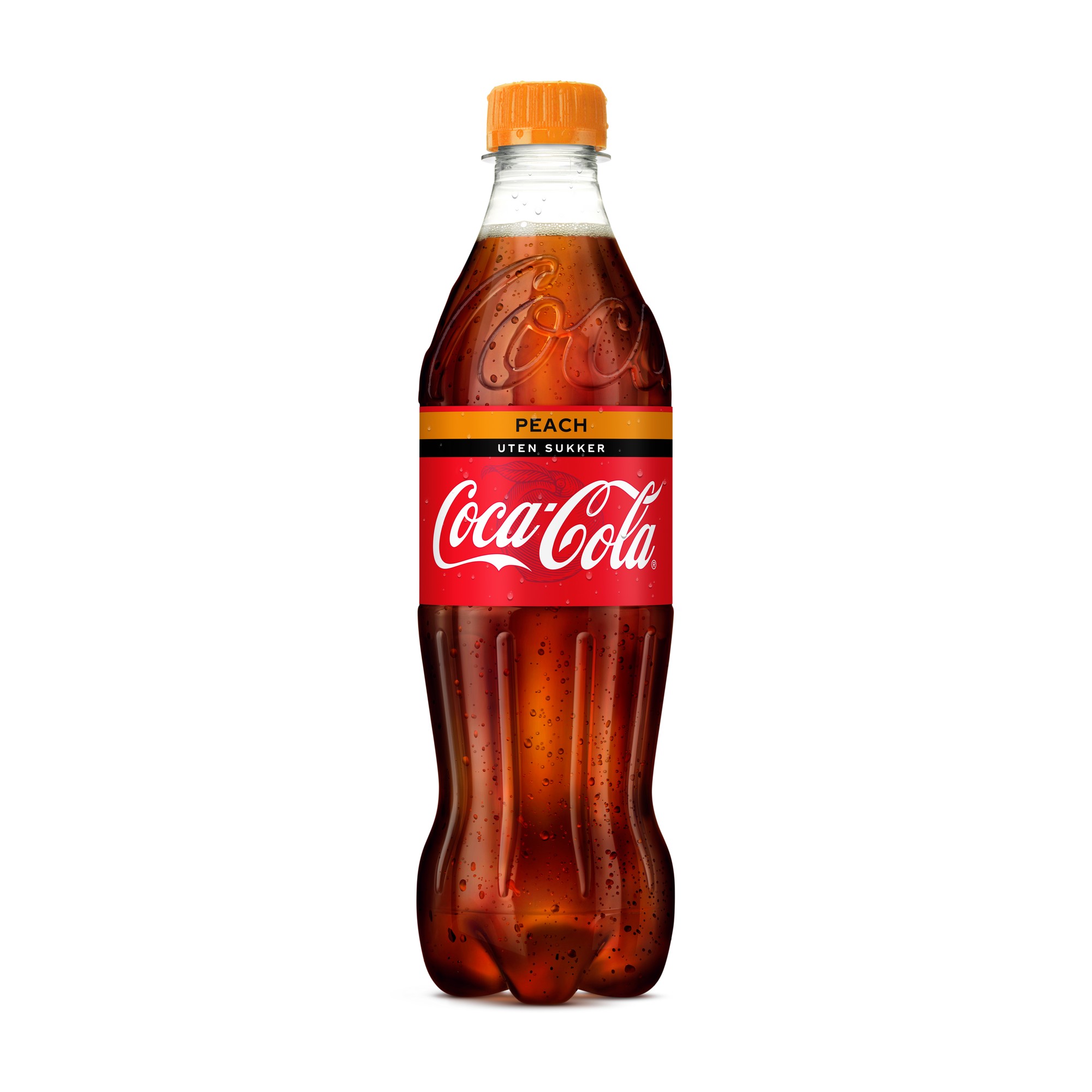 Coca-cola uten sukker peach fl 24x500ml