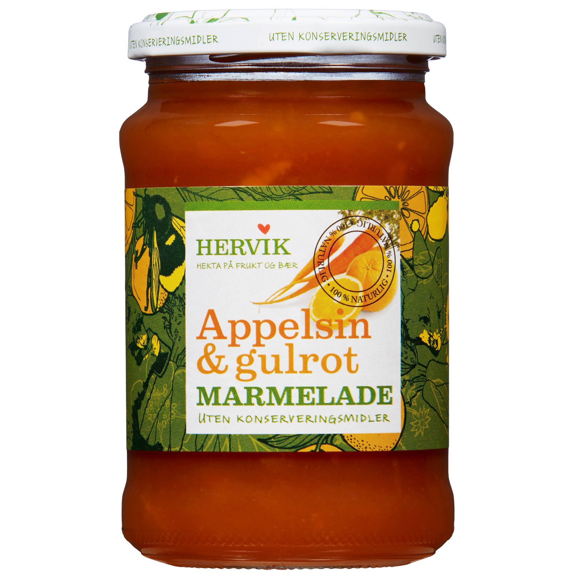 Appelsin gulrotmarmelade 400g