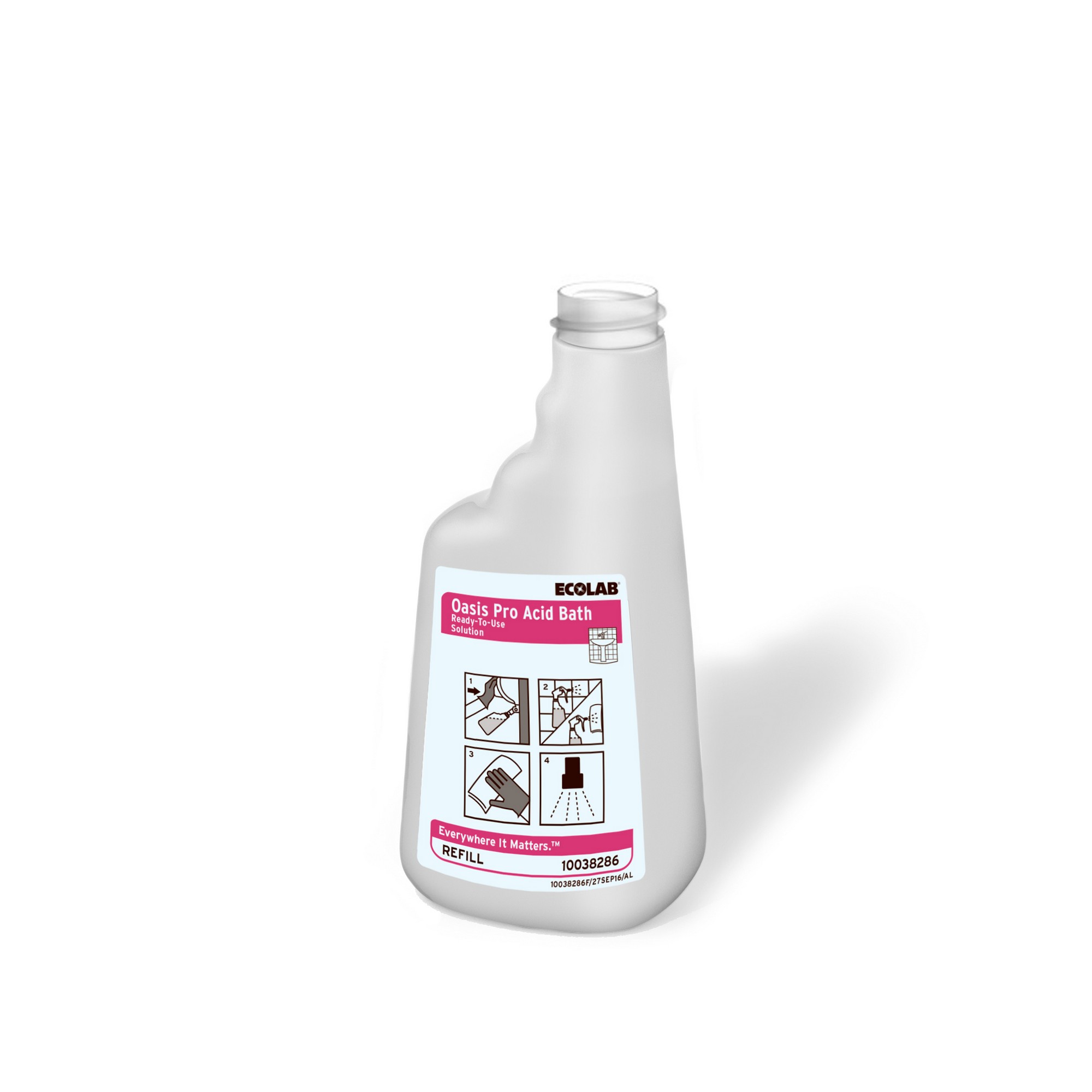 Plastflaske oasis pro acid bath 1stk