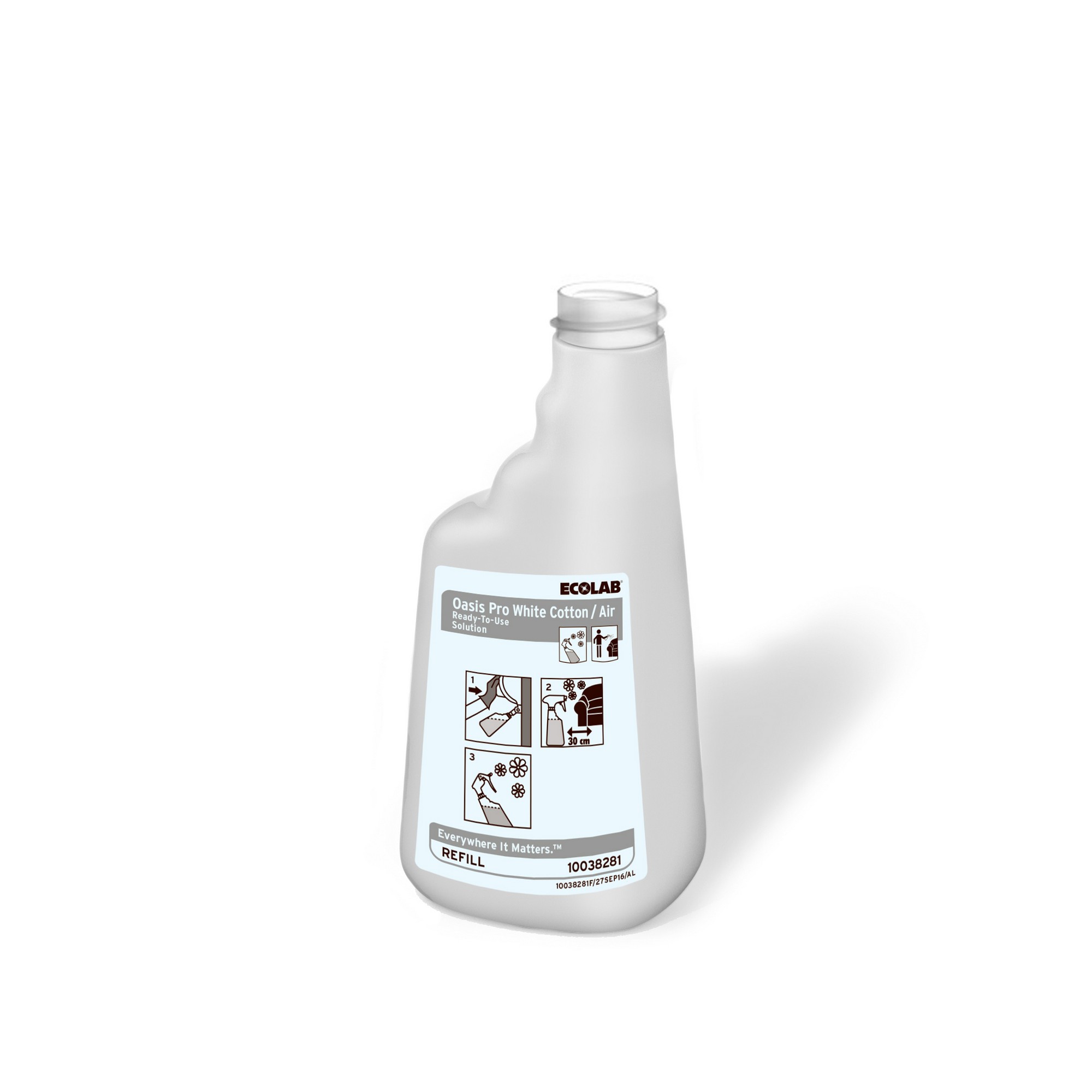 Plastflaske oasis pro white cotton&air 1stk