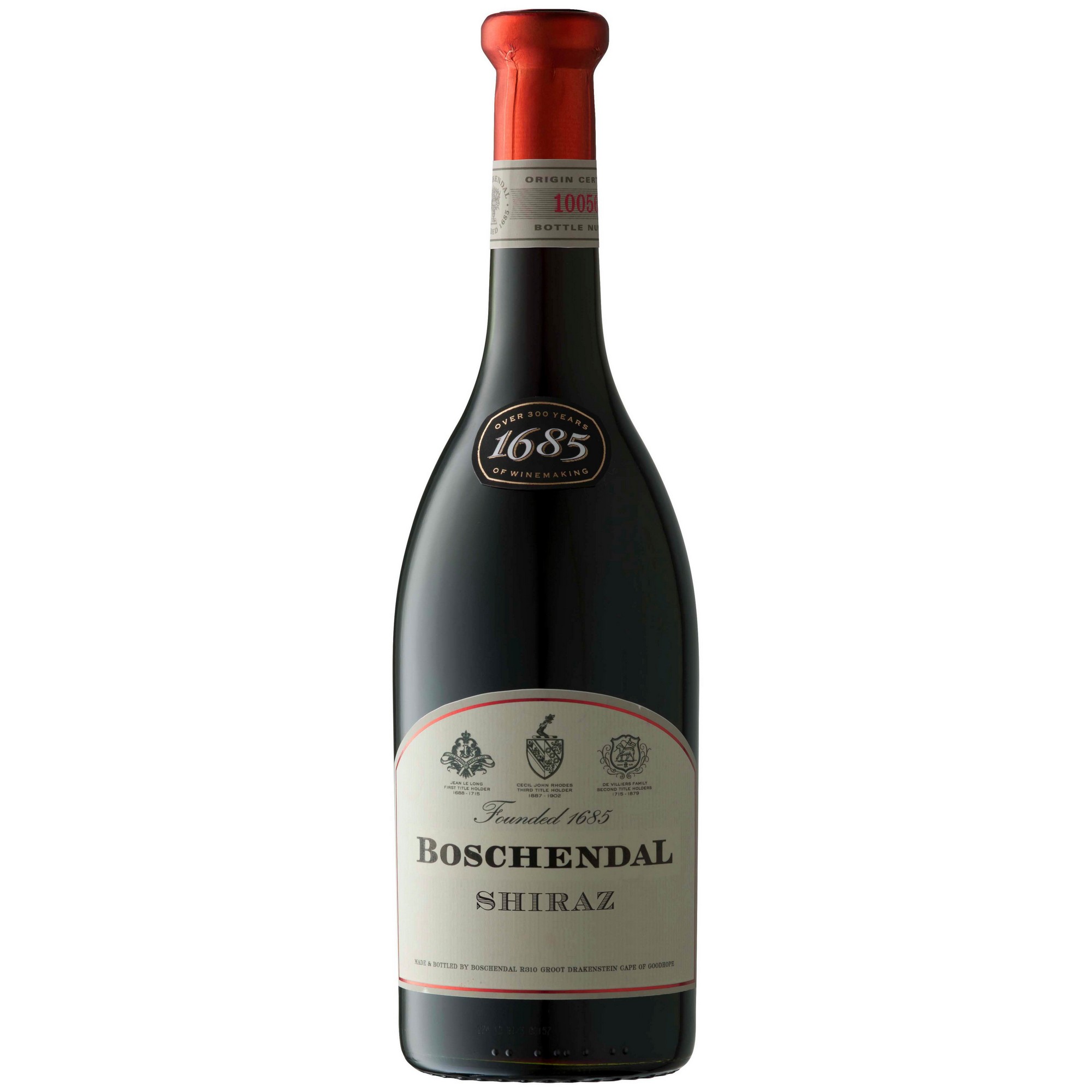 Boschendal 1685 shiraz 14% 75cl