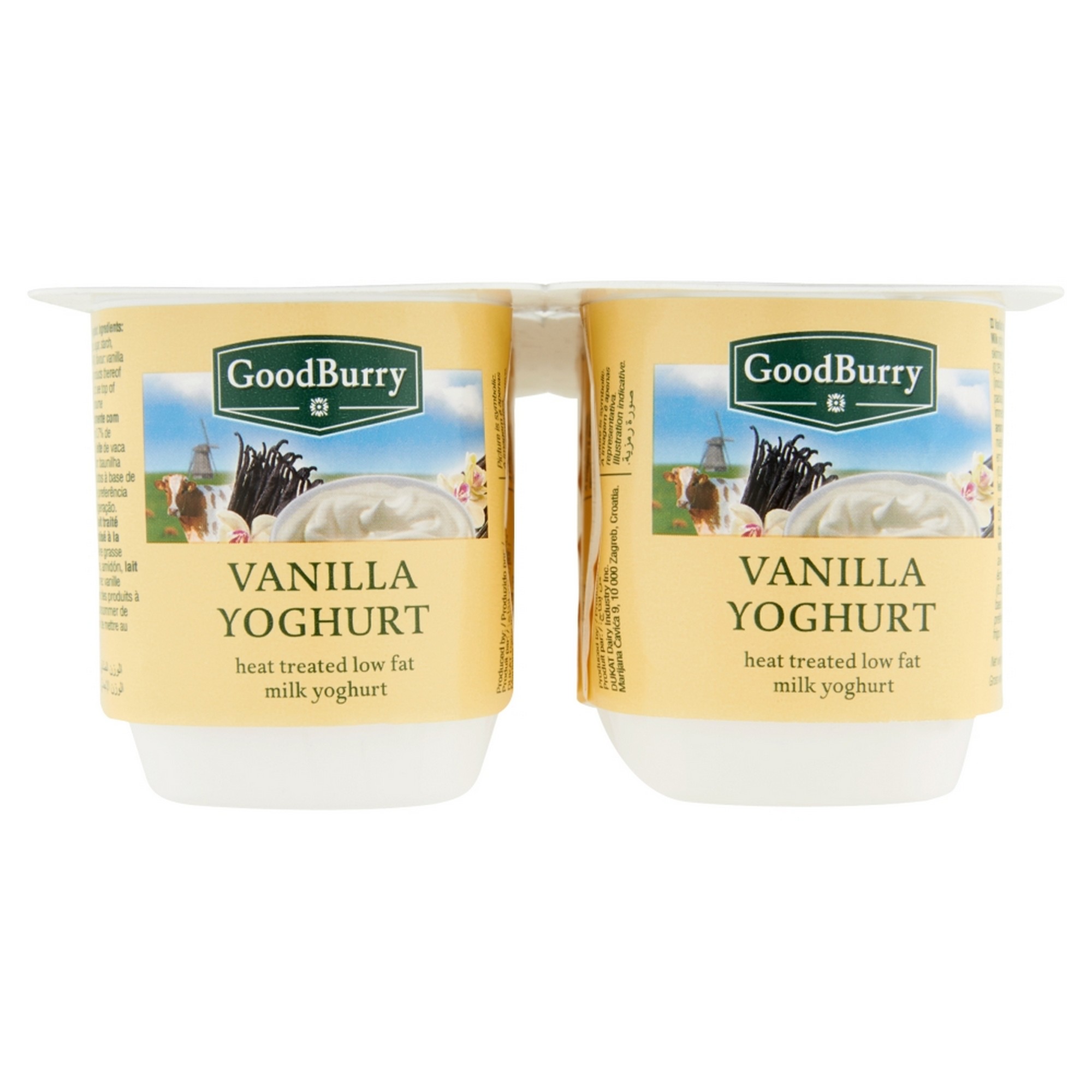Yoghurt vanilje goodburry t 6x4x125g