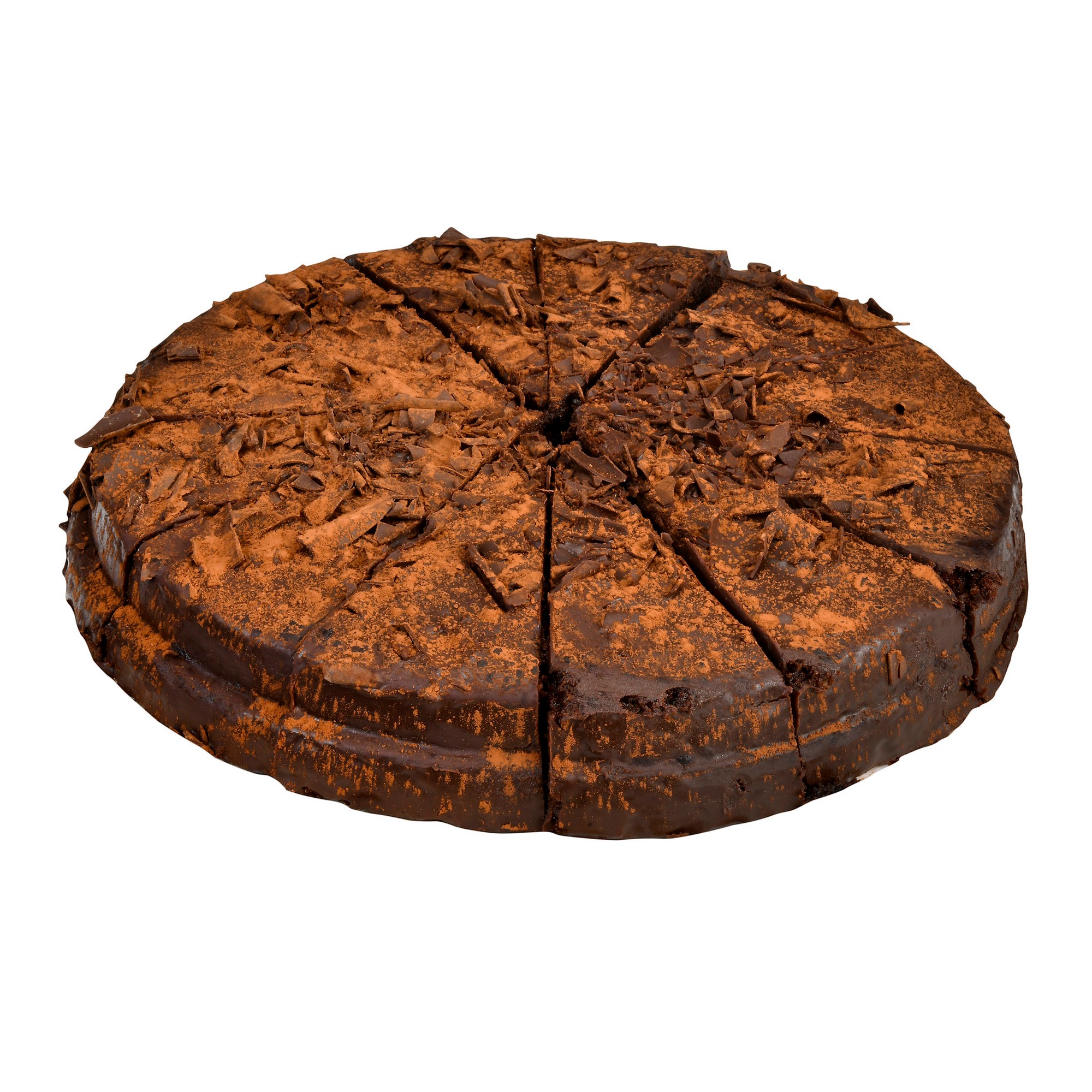 Triple chocolate cake sliced 12 bites   132g