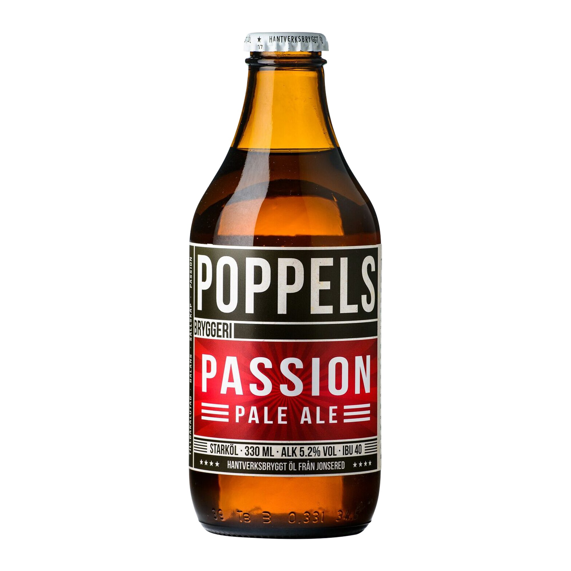 Poppels passion pale ale 5,2% 24x33cl
