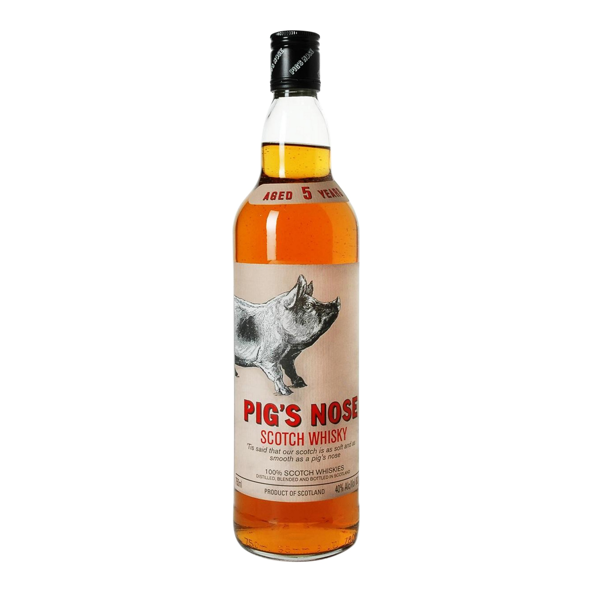 Pigs nose blended scotch whisky 40% 70cl