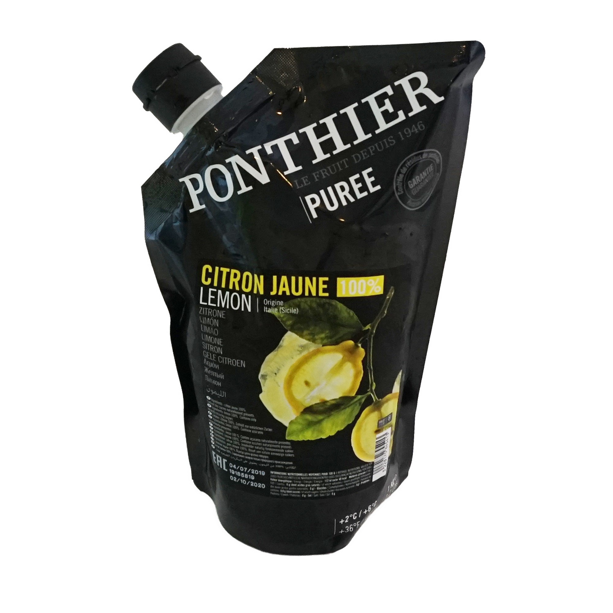 Ponthier fruktpure sitron   6x1kg