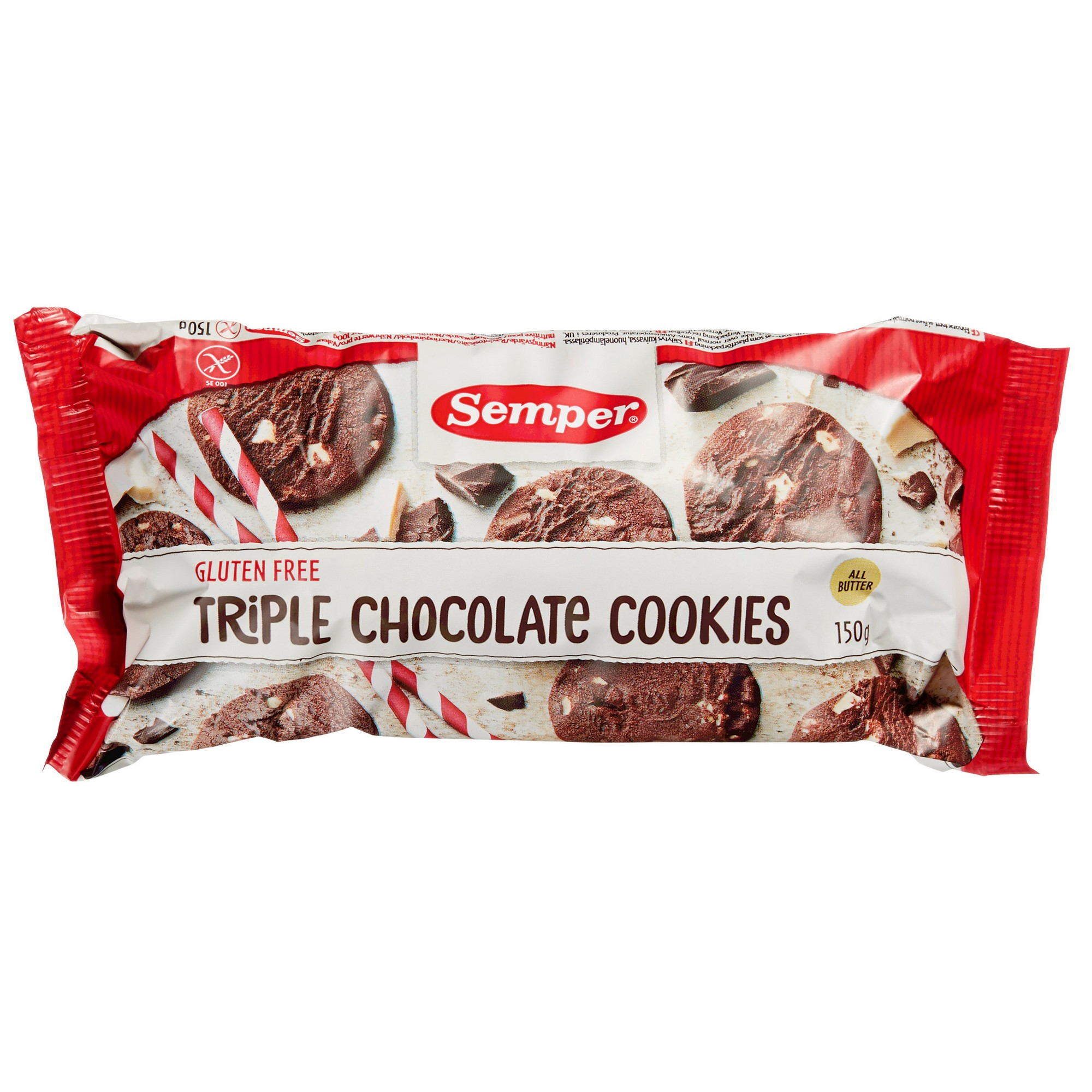 Semper triple choco cookies gluten free  150g