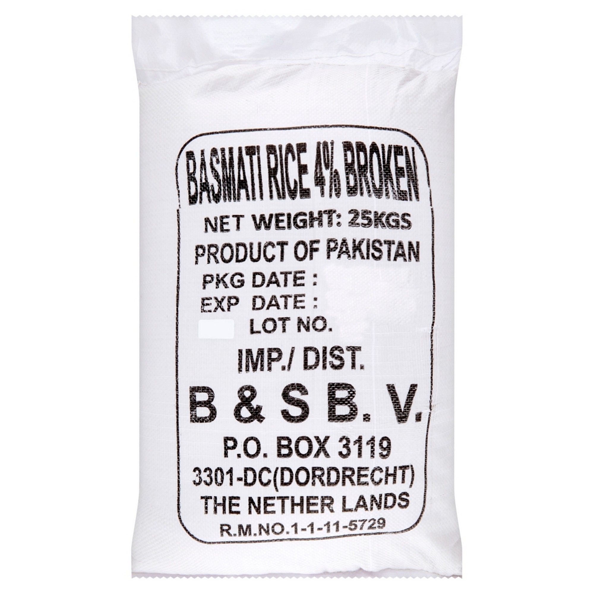 Basmatiris 20kg klasse a max4% t kg
