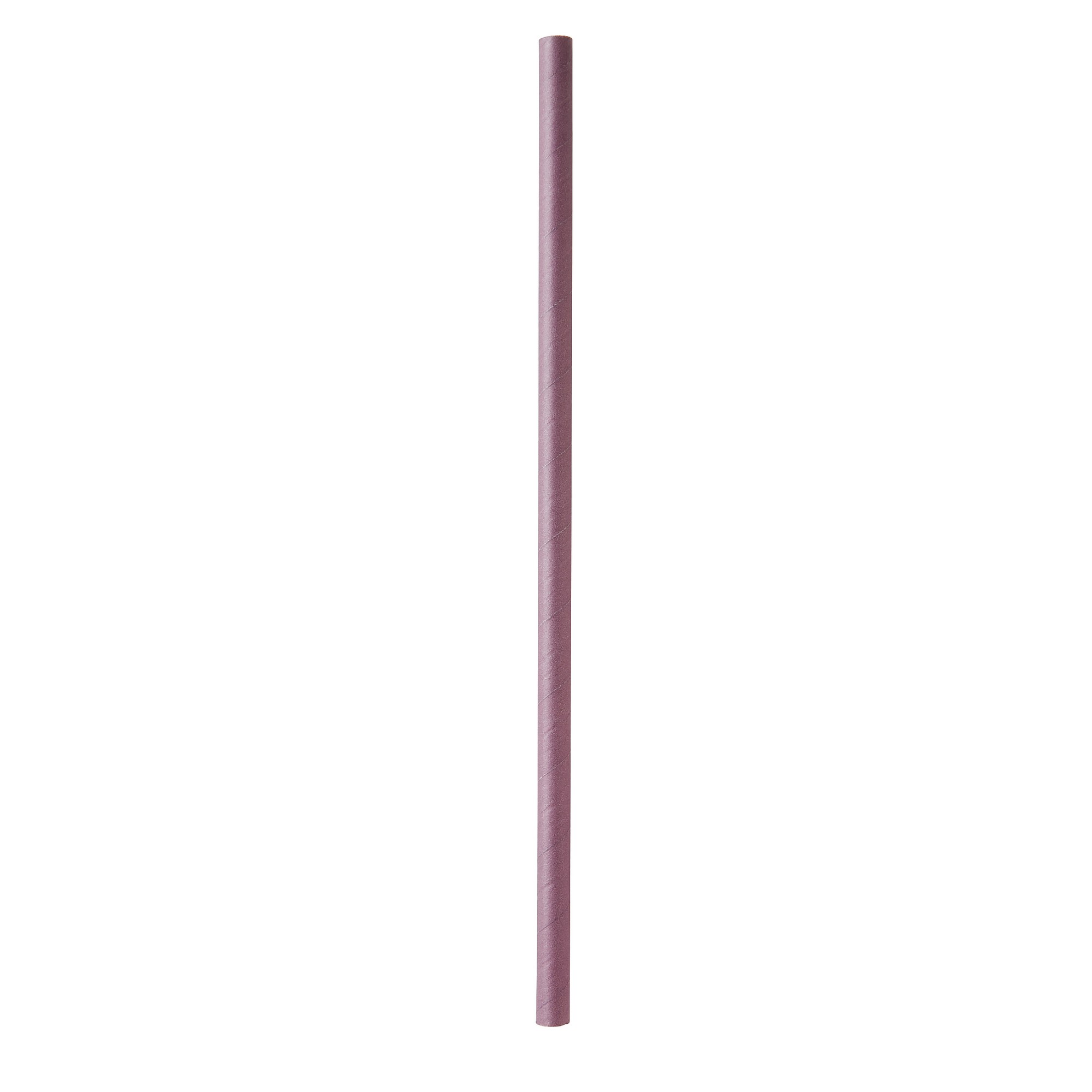 Sugerør papir 8x230mm plum 100stk