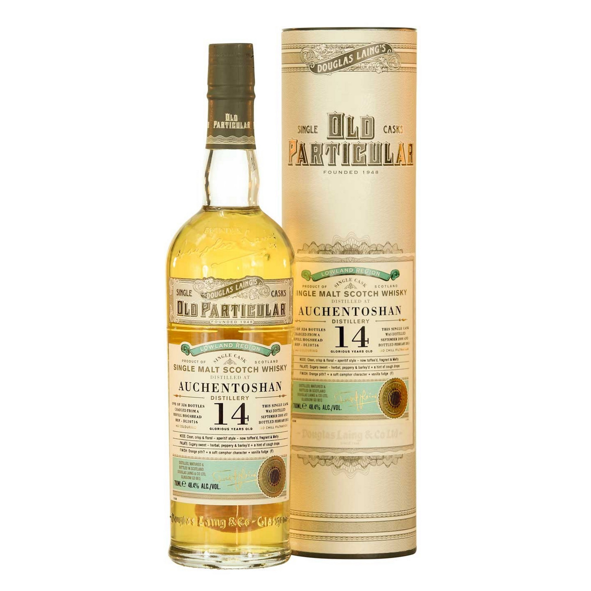 Auchentoshan 2000 14 yo old particular  48,4%  70cl