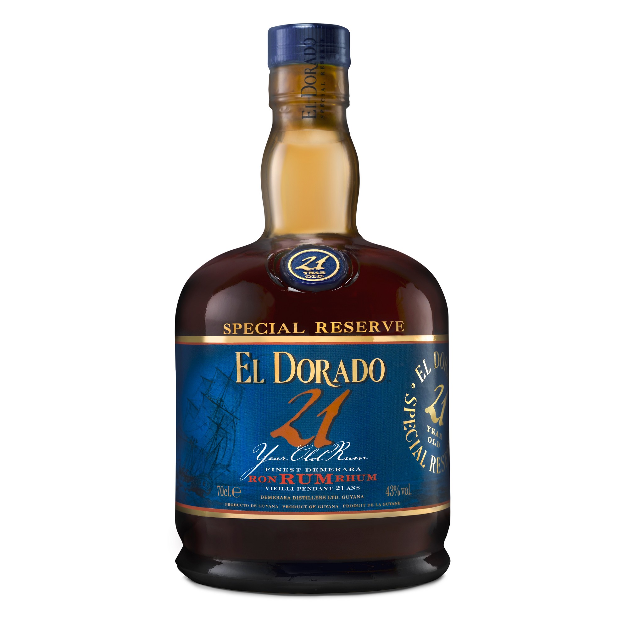 El dorado rum 21 yo 43% 70cl