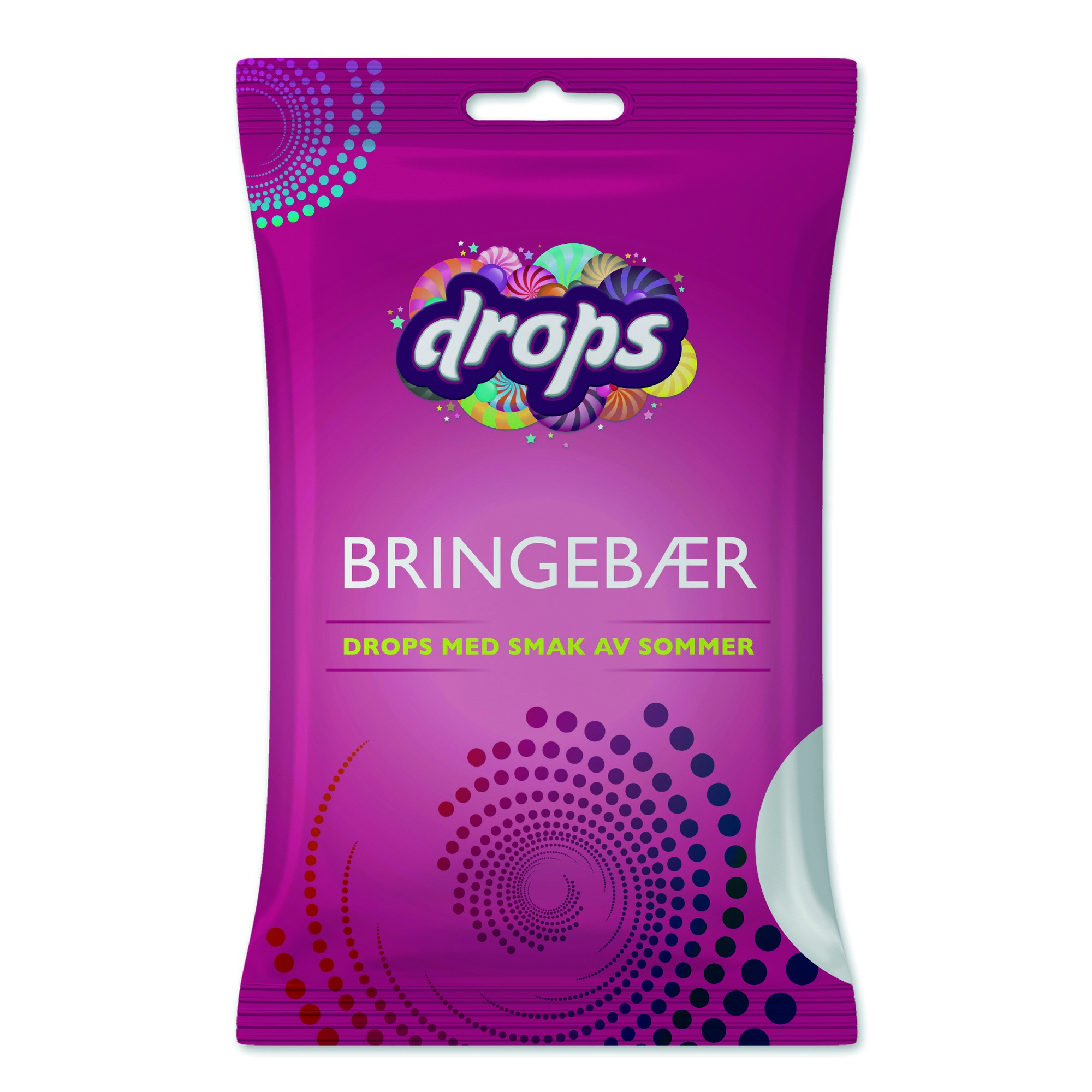 Bringebær drops 48g