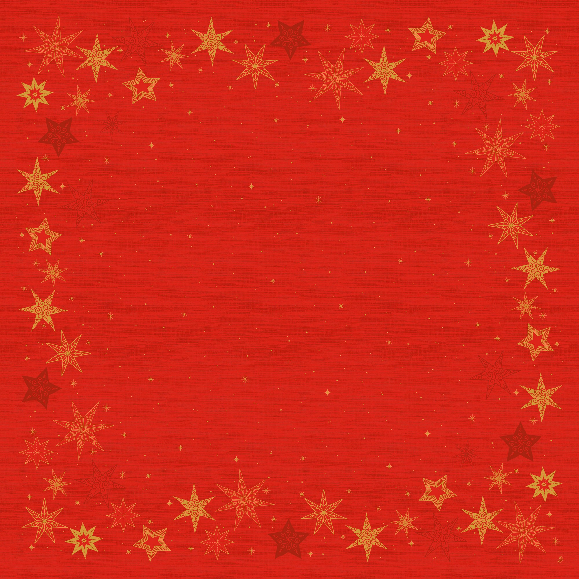 Duk dunisilk+ 84x84cm star stories red  20stk