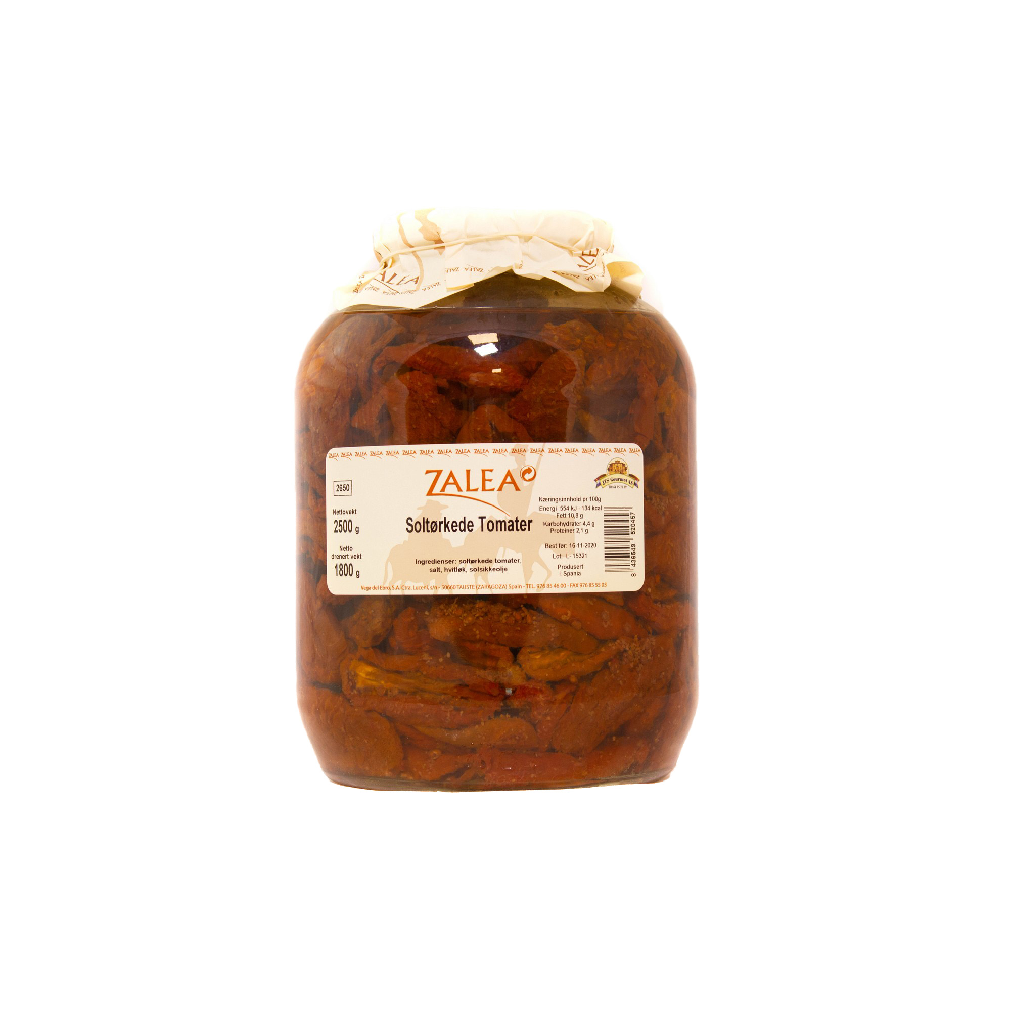 Soltørkede tomater hele 2500g