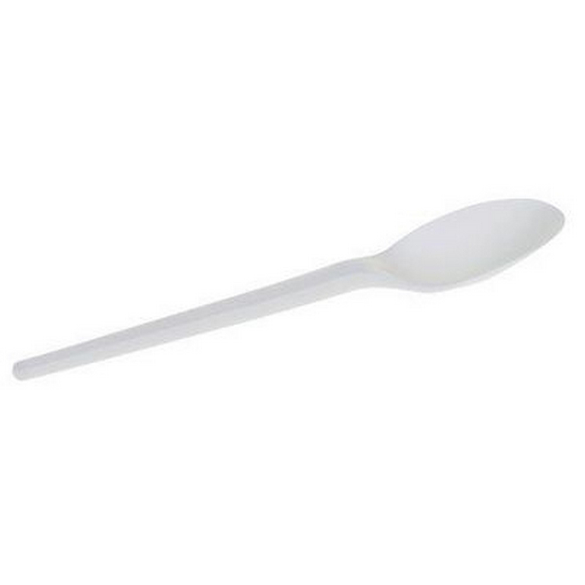Skje plast hvit bionedbrytelig 168mm 50x20stk