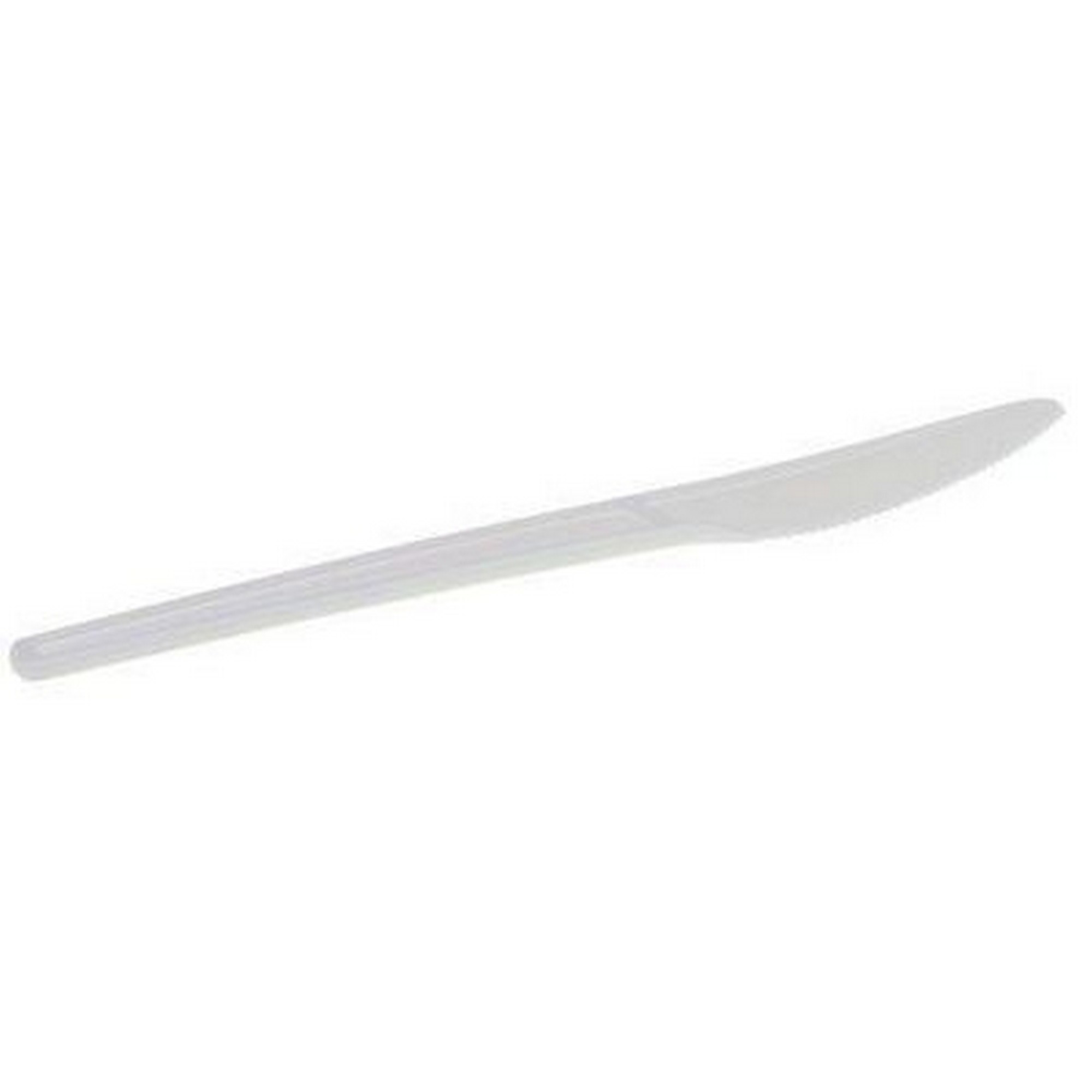 Kniv plast hvit bionedbrytelig 168mm 20x50stk