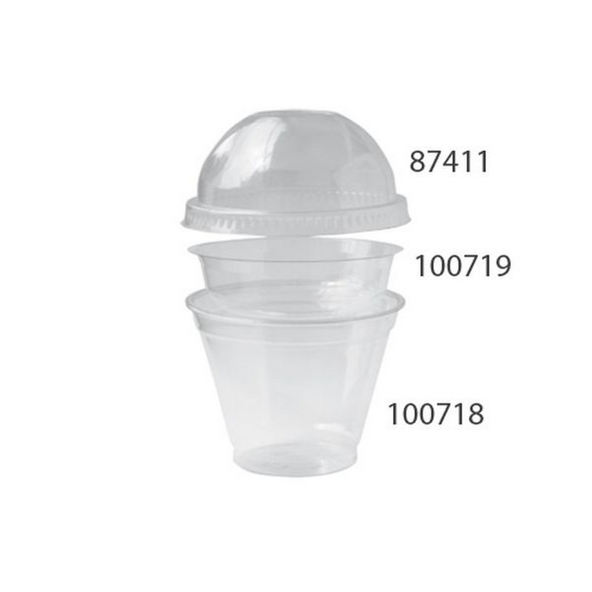 Insatsskål klar plast fresh pulsar 24x100stk