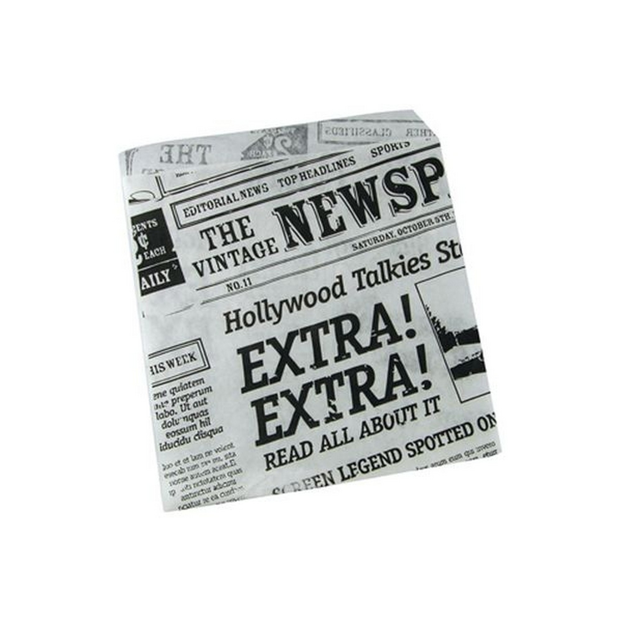 Hamburgerlomme old news 15x16cm 1000stk