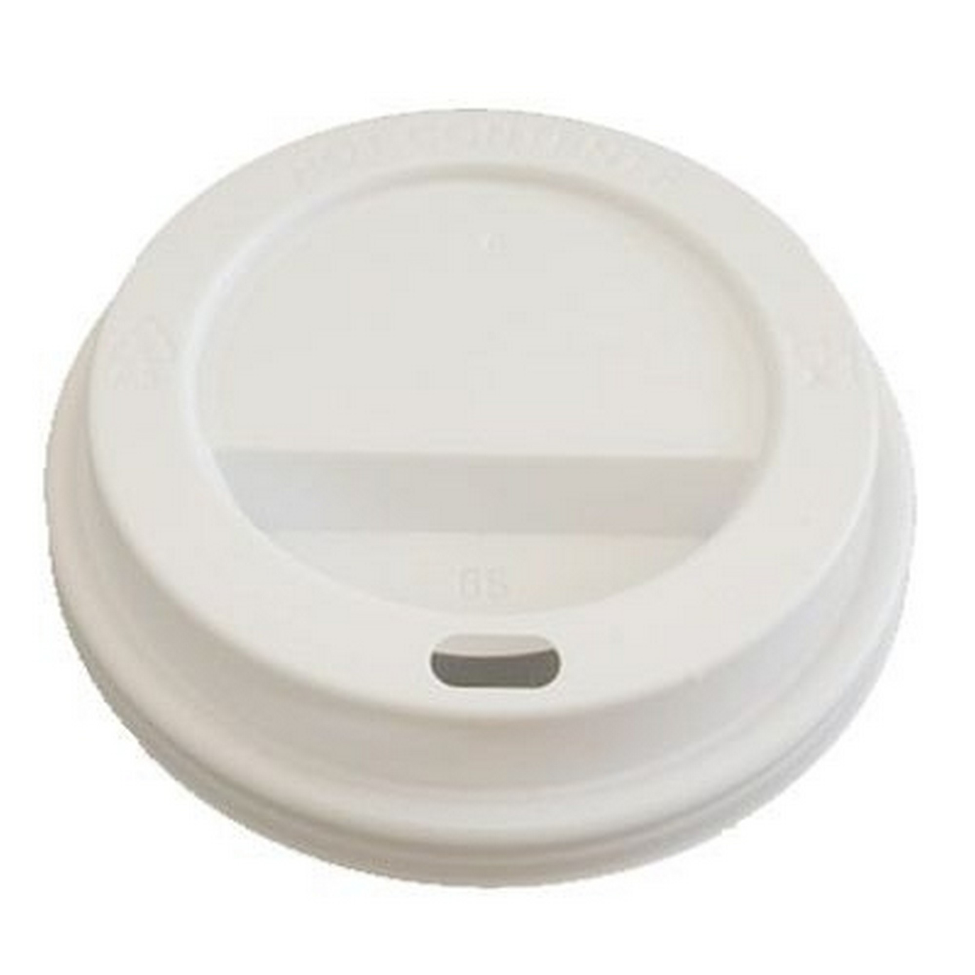 Lokk for kaffebeger 90mm hvit   1000stk