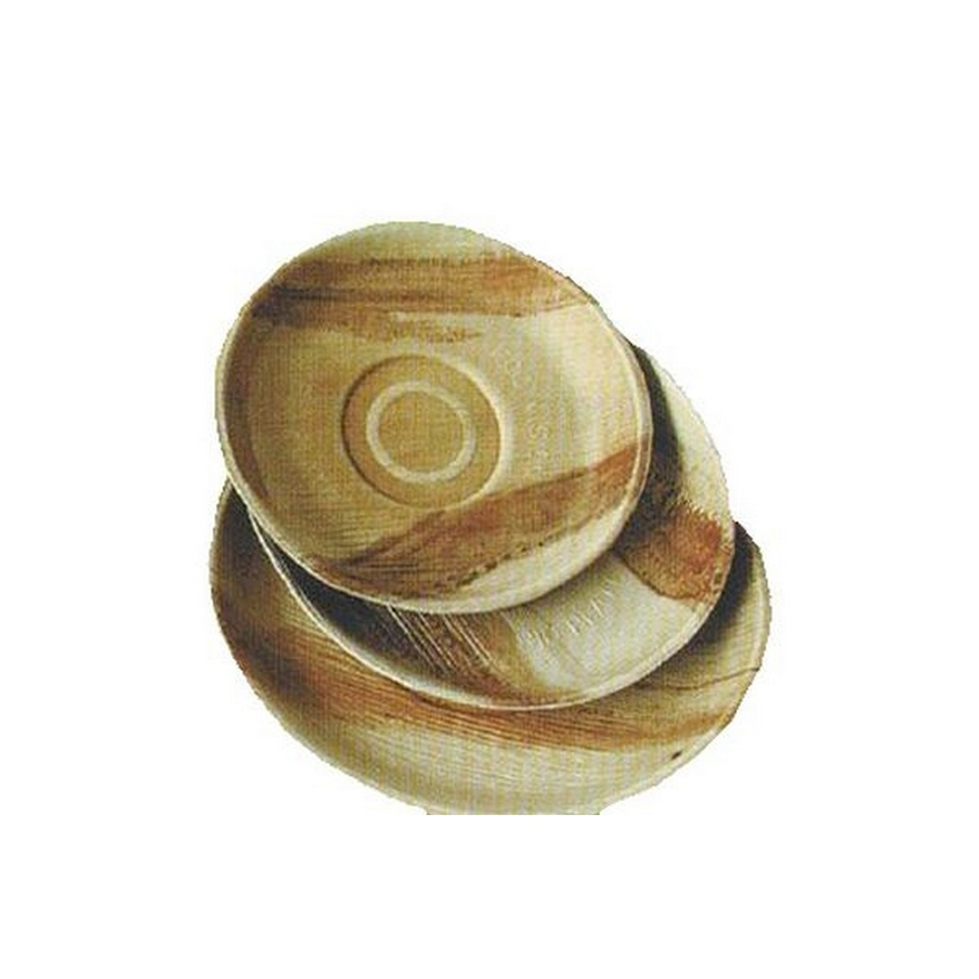 Plate palm leaf round 24cm   100pcs