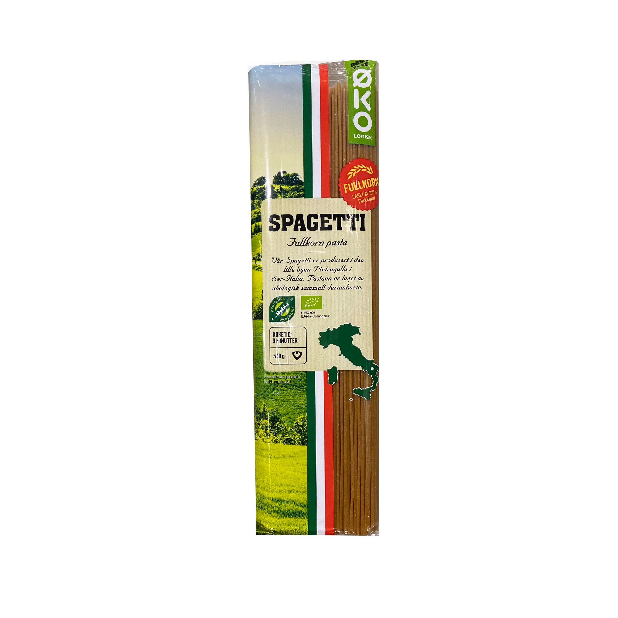 Spaghetti fullkorn økol.   500g