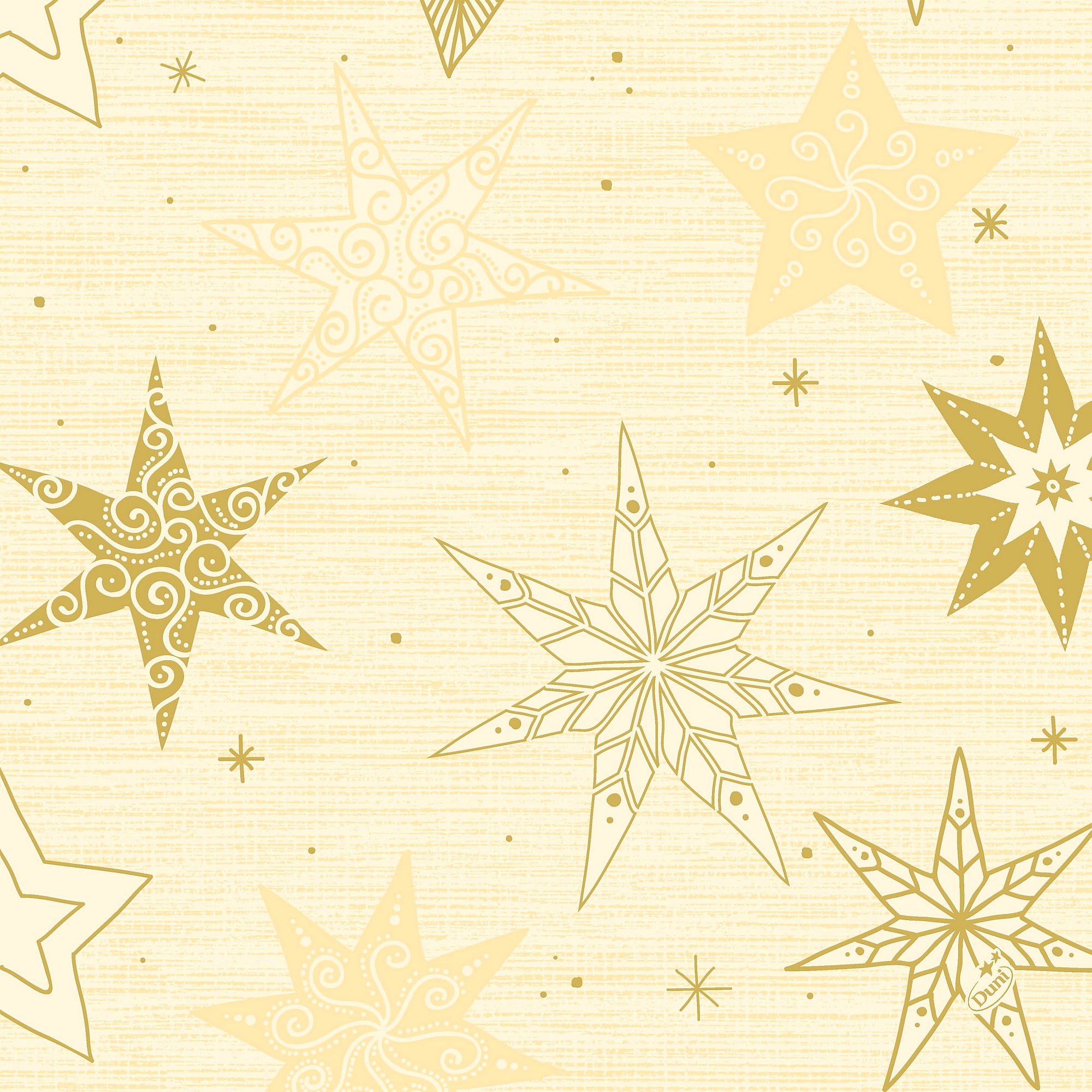 Serviett star stories cream 3l40cm 250stk