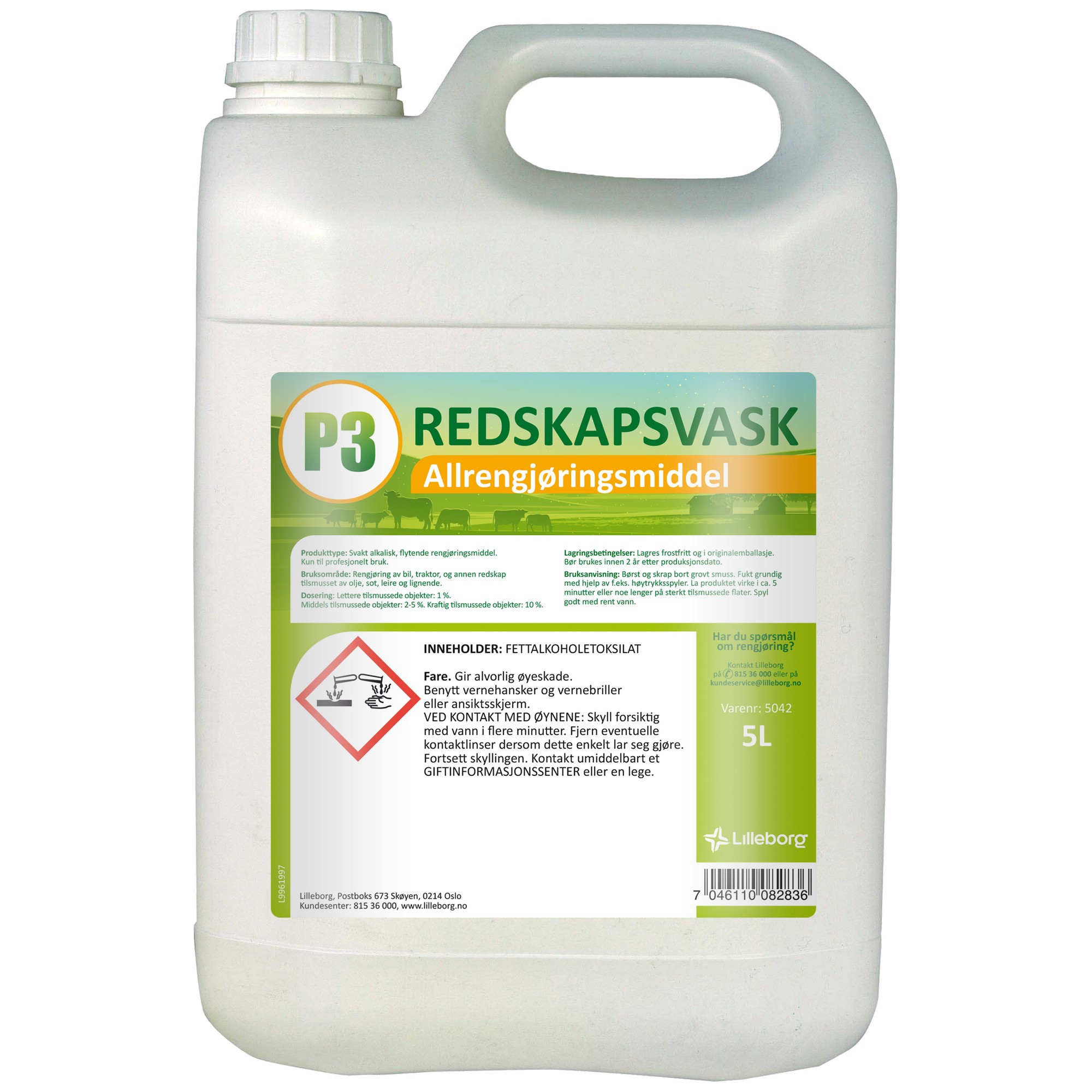 P3 redskapsvask driftsrenhold 5l