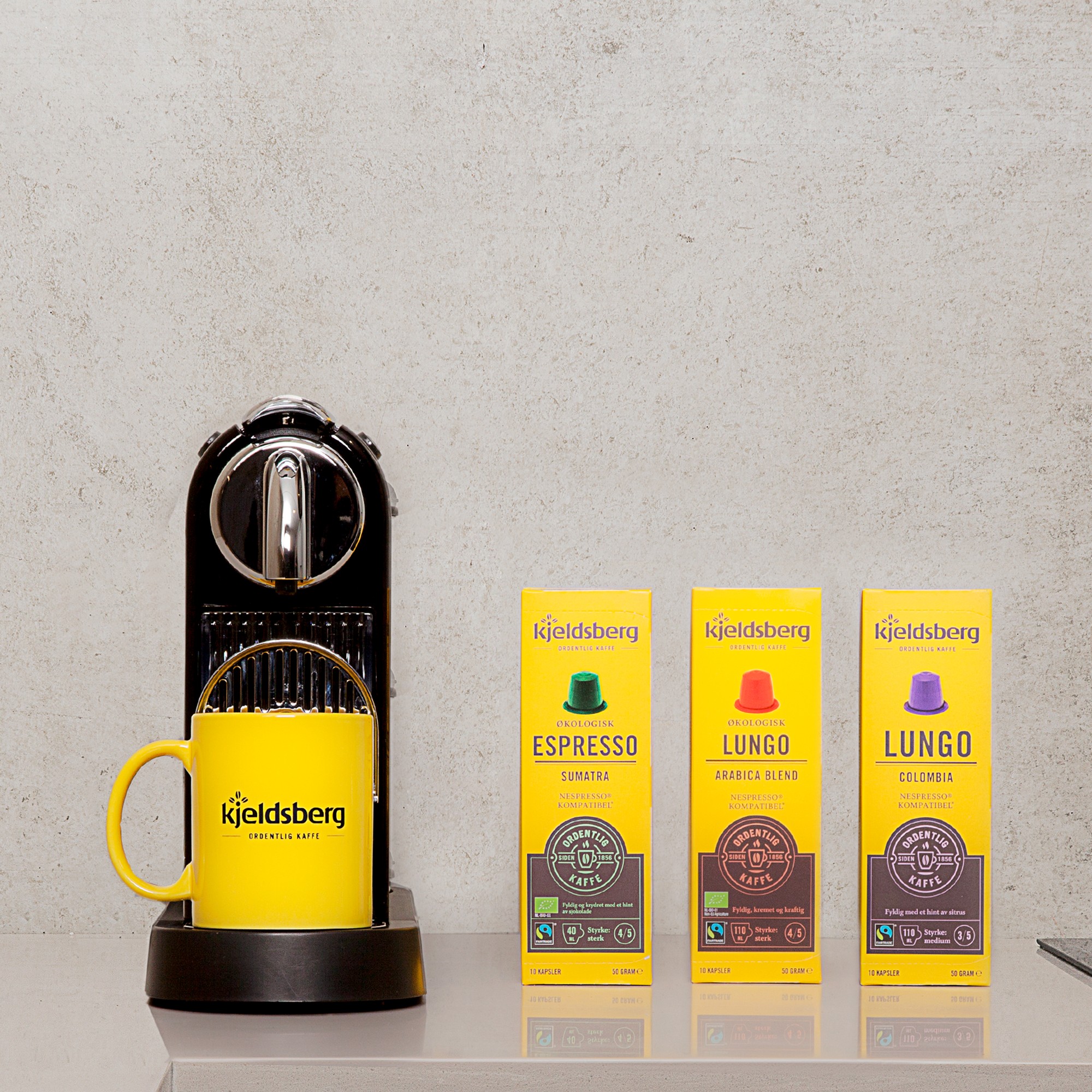 Kaffekapsel lungo colombia fairtrade 6x50g