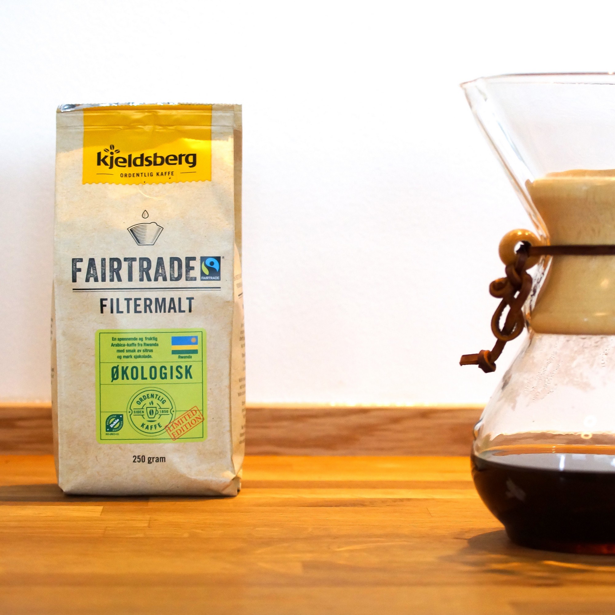 Kaffe filtermalt fairtrade økol. 250g