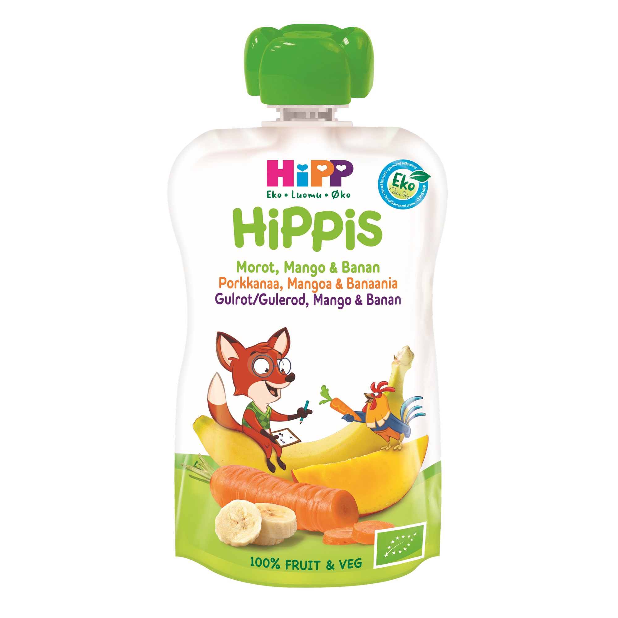 Hippis gulrot/mango/banan 4m 100g