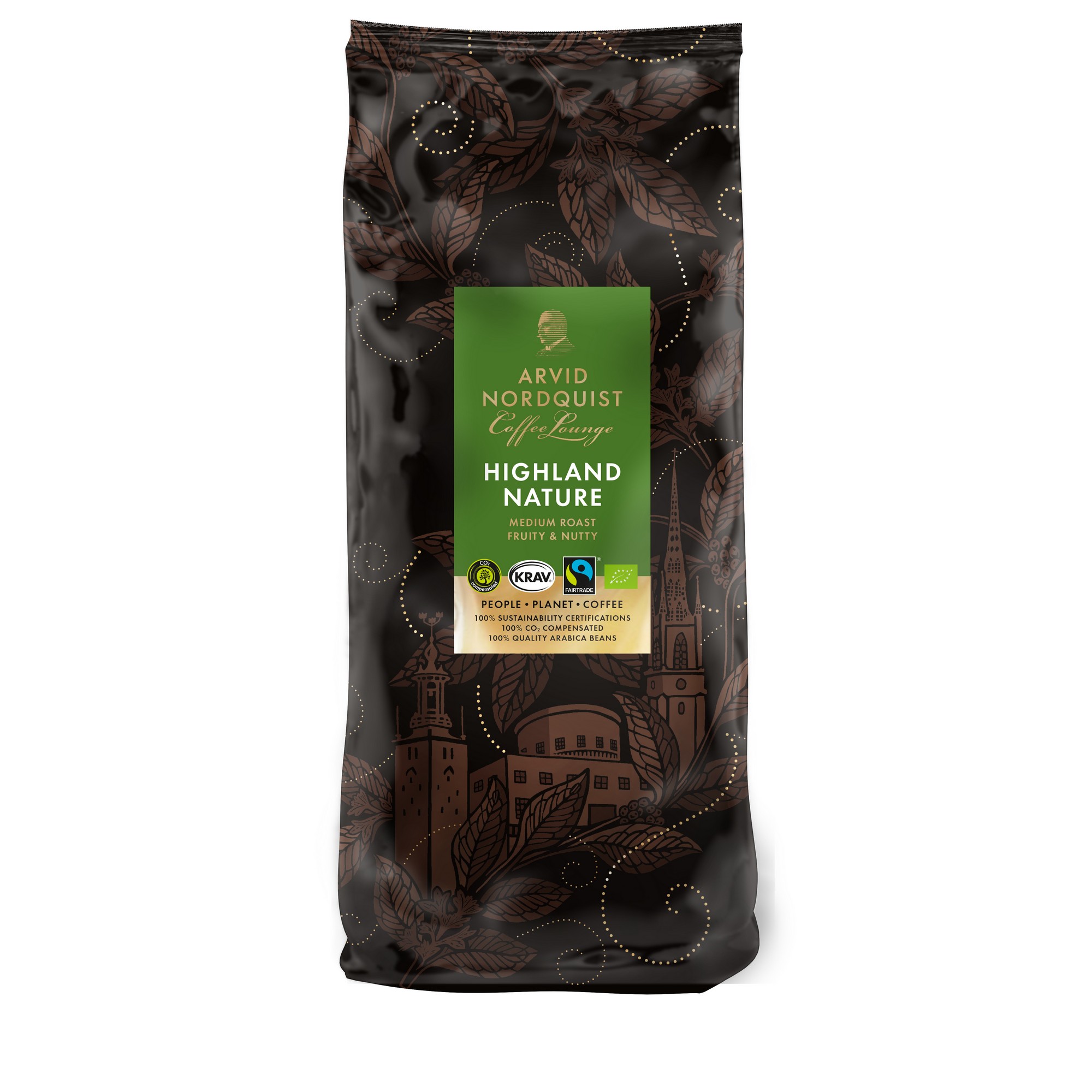 Kaffe highland nature filterm økol.&fairtrade   1kg
