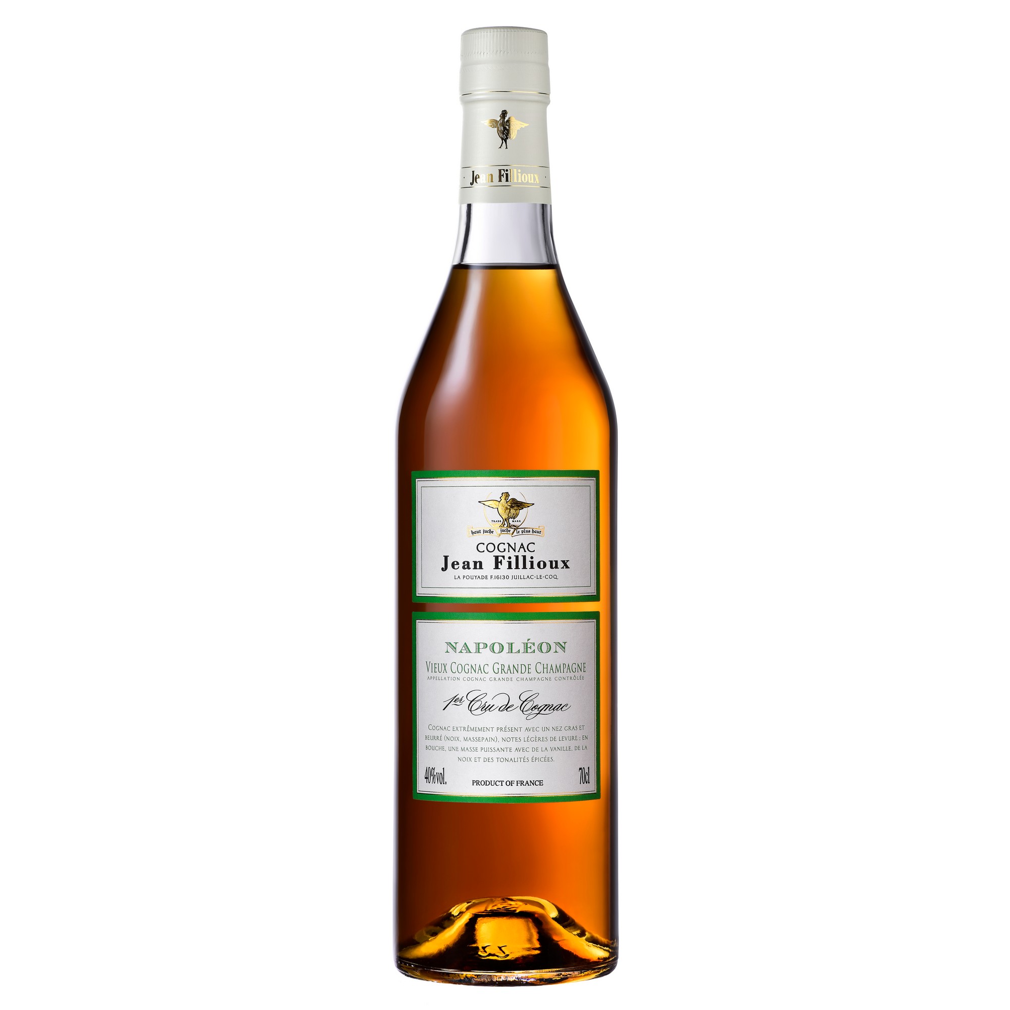 Jean fillioux napoléon grande champagne  40%  70cl