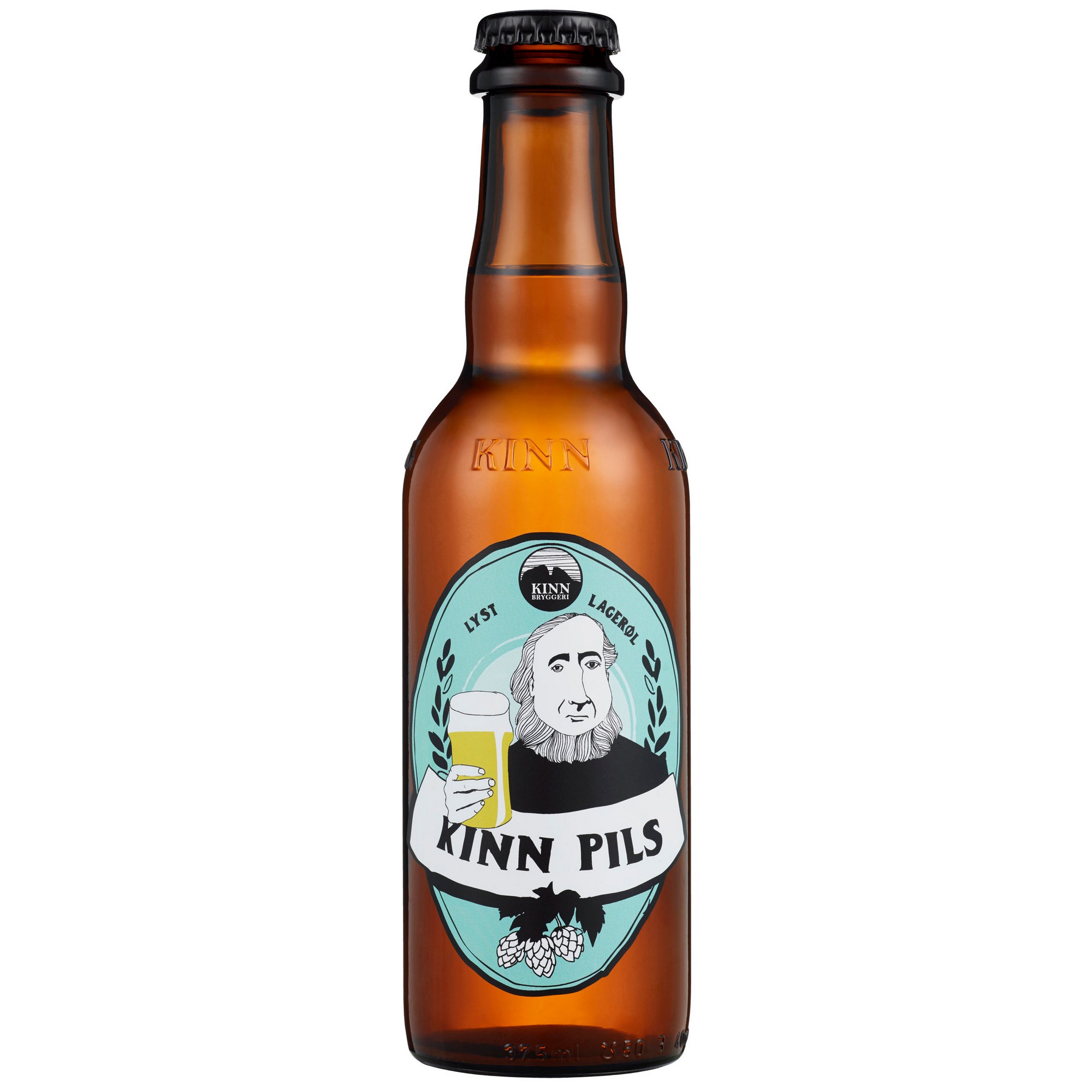Kinn pils lyst lagerøl    4,5%   12x37,5cl