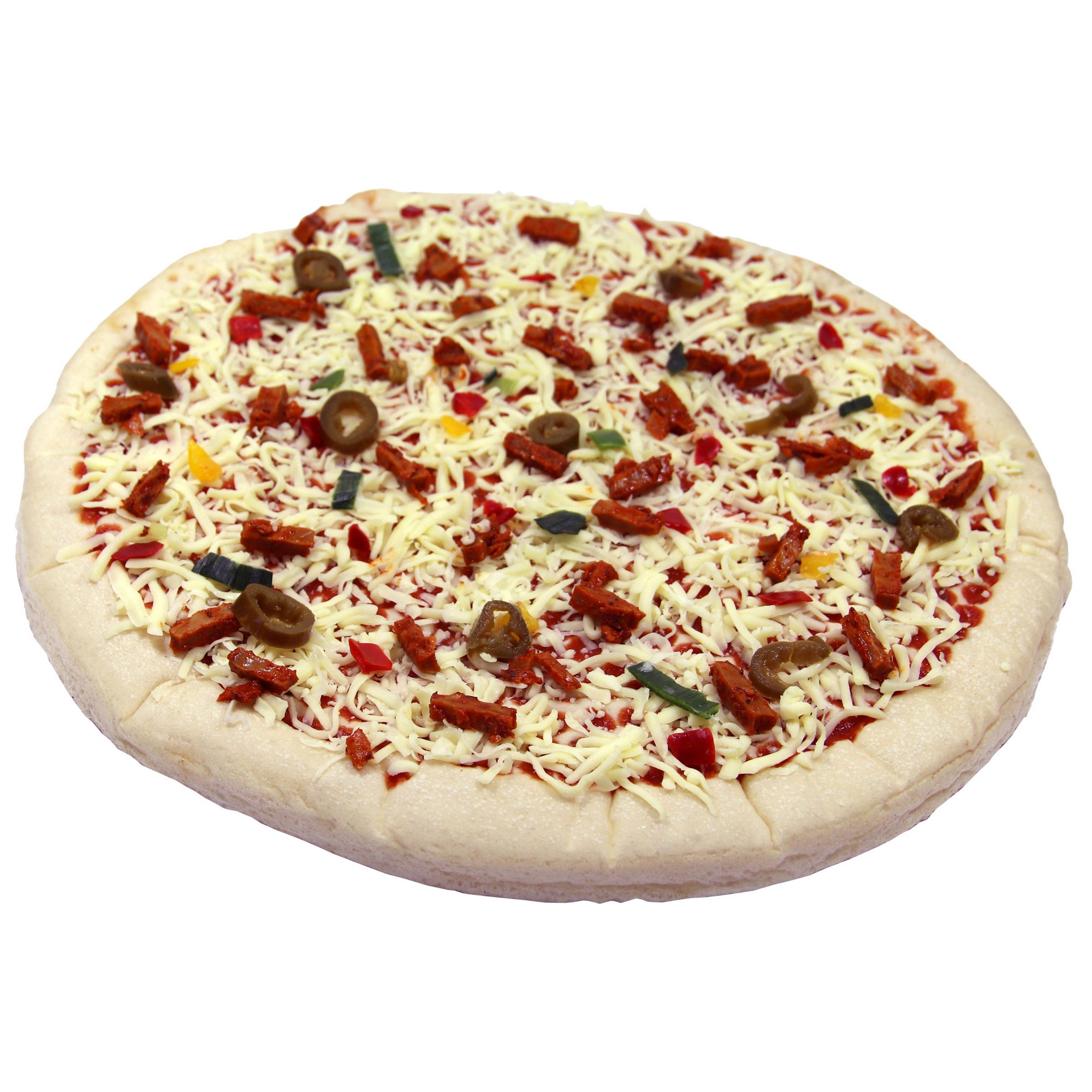 Vegetarpizza med veganstrimler beefstyle 40cm