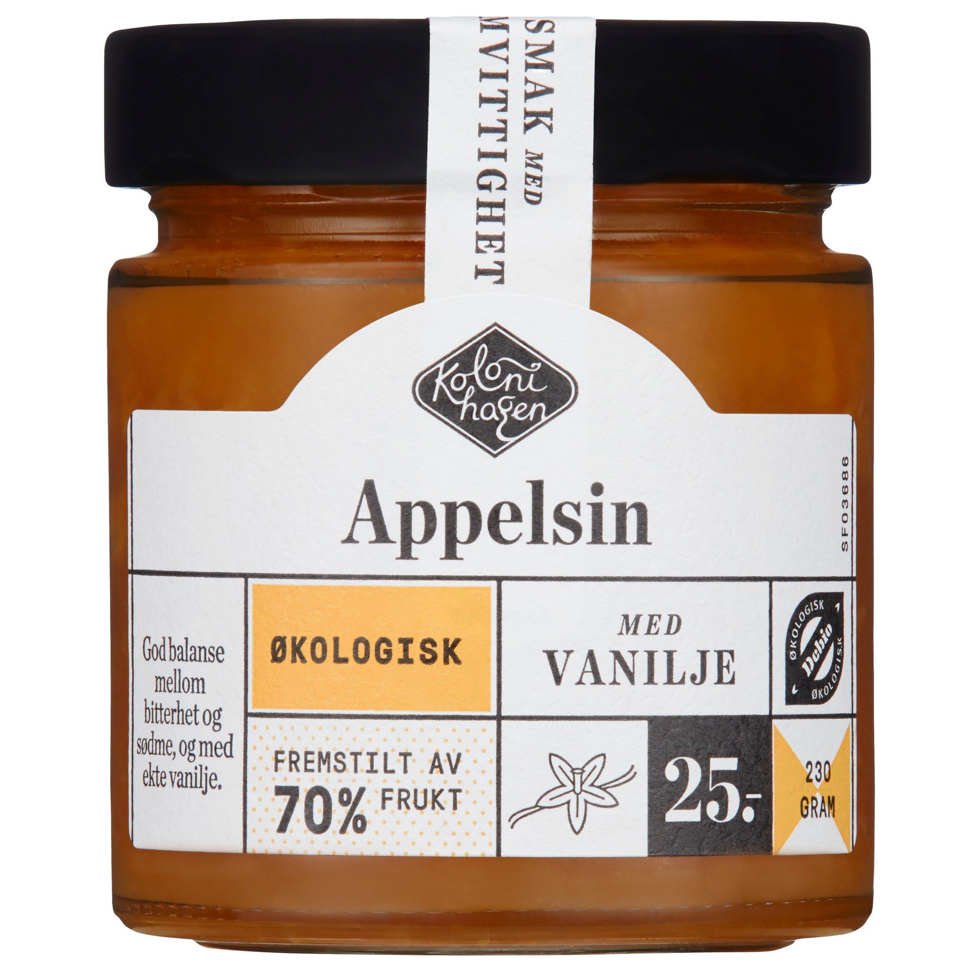 Syltetøy appelsin økol.   230g